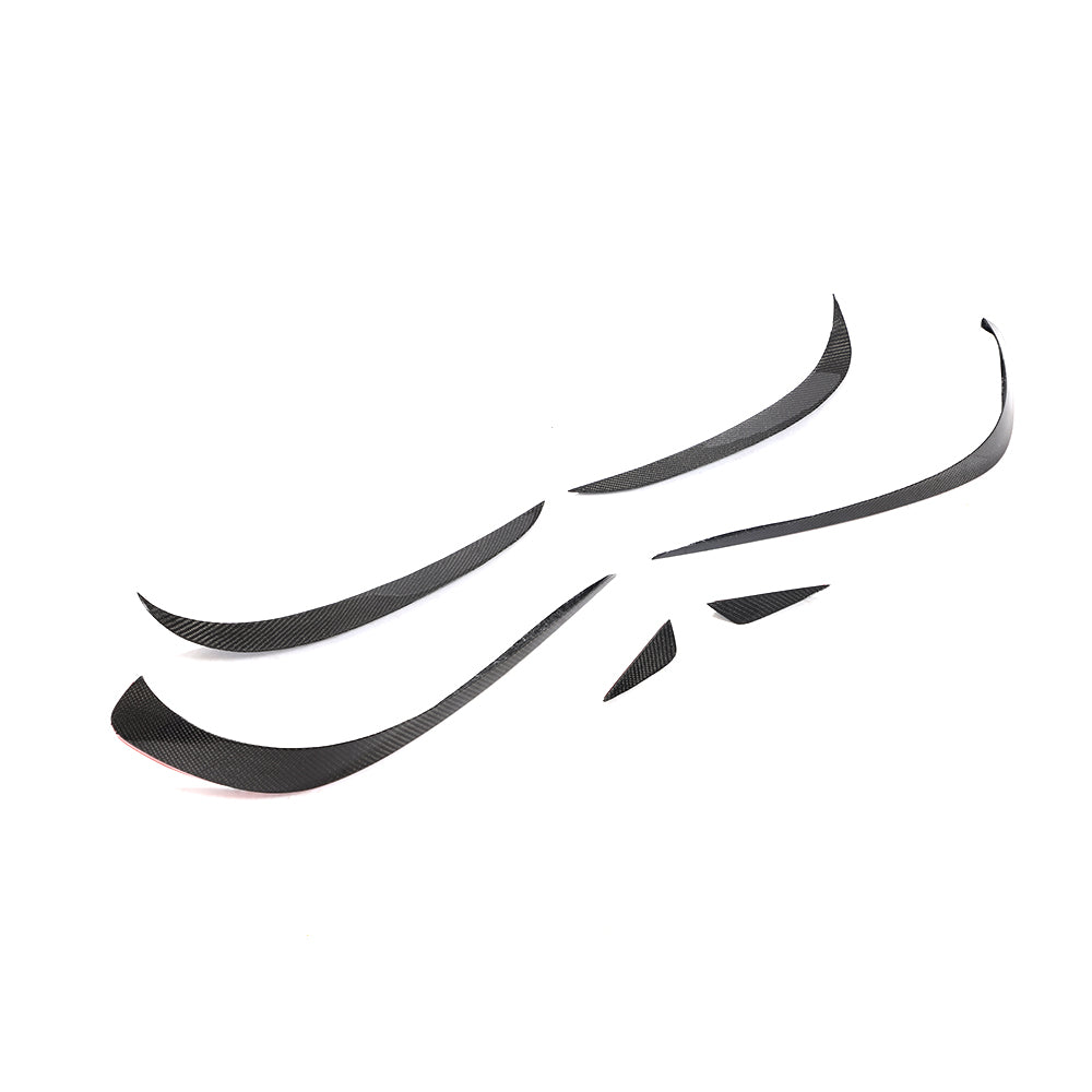 ST Style Carbon Fiber Front Bumper Splitter Canards for Mercedes Benz CLS C218 Facelift (2015–2017)