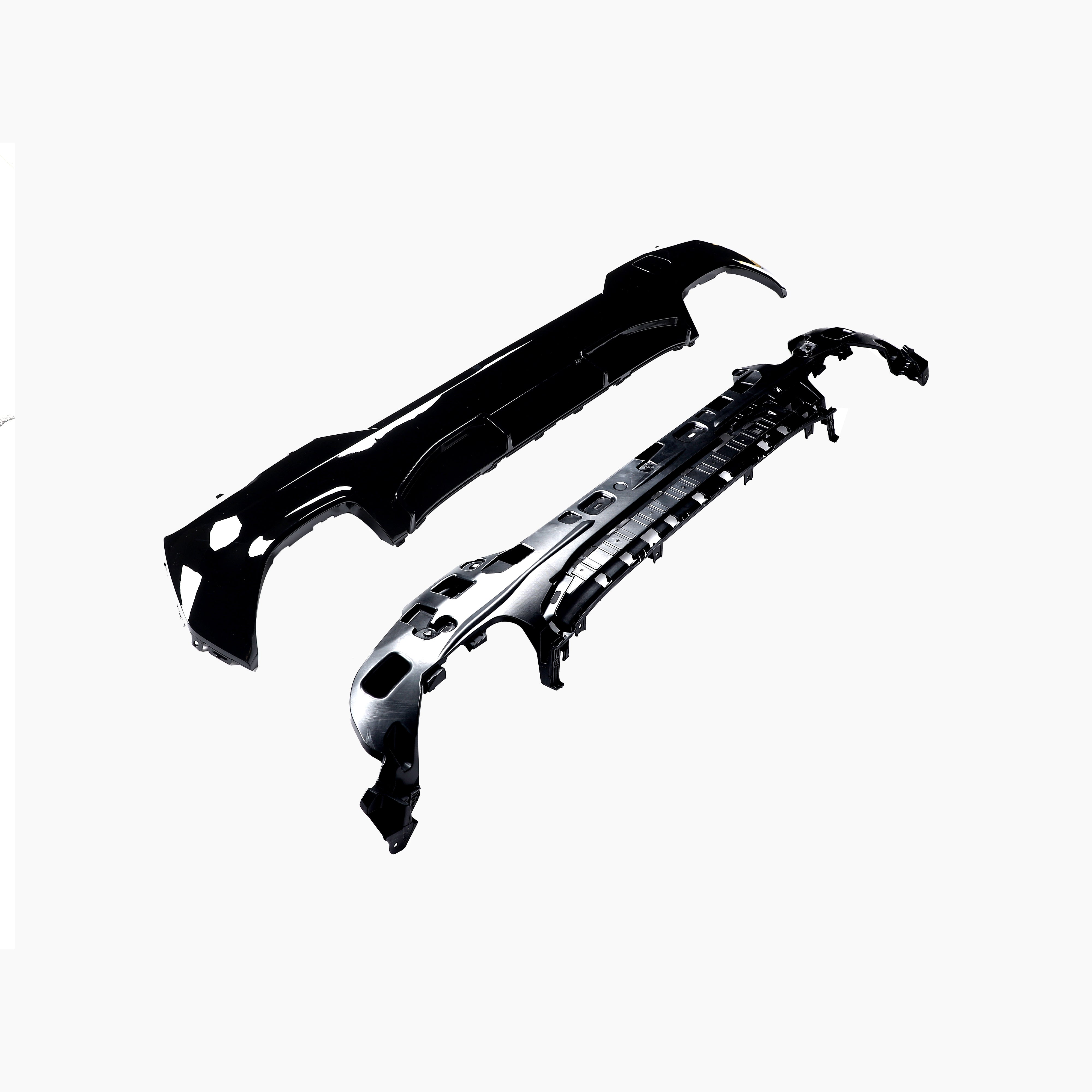 MP Style Gloss Black Diffuser for BMW 4 Series G22(2021+)(Double Dual Out)