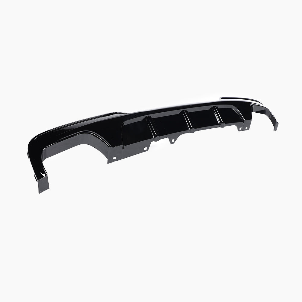 MP Style Gloss Black Diffuser for BMW 5 Series F10(2010-2017)(Double Dual Out)