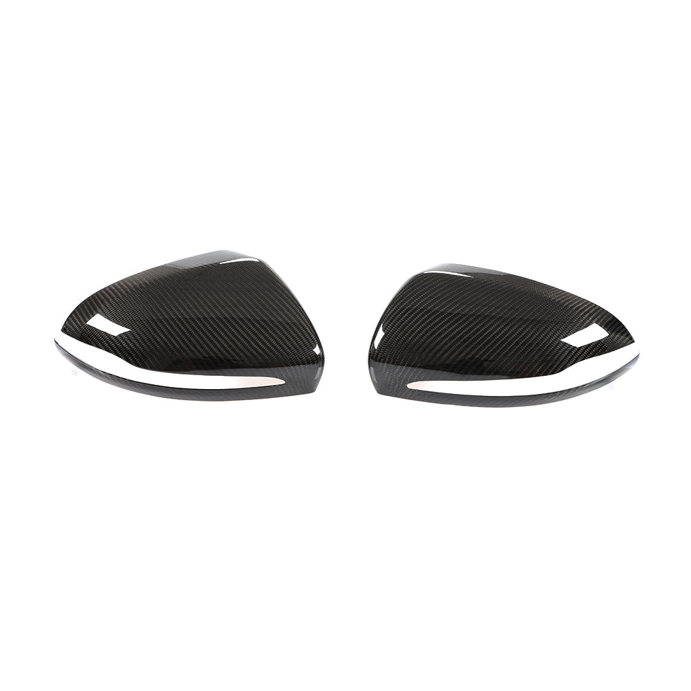 Carbon Fiber ADD ON Side Rearview Mirror Cap Cover Trim for RHD Mercedes Benz C/E/S class universal 15-19