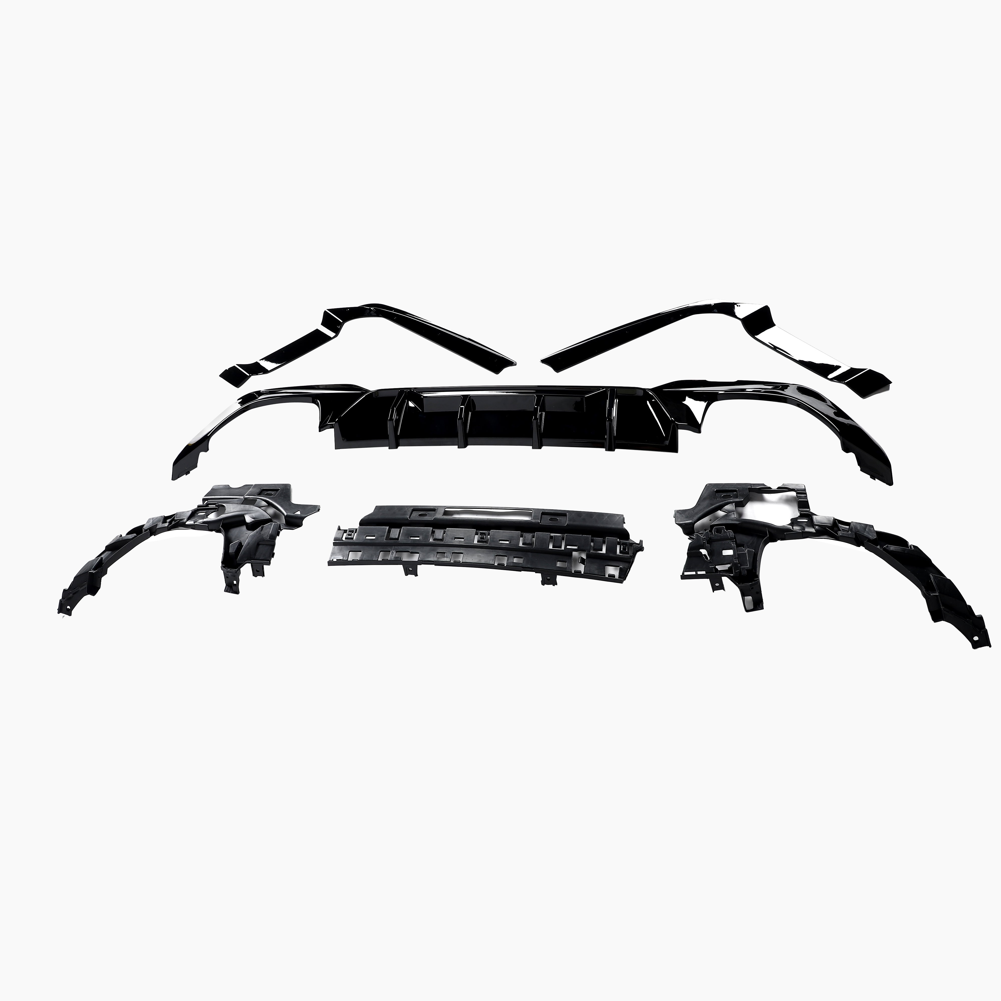 MPC Style Gloss Black Diffuser for BMW 3 Series G20(2019+)(Double Dual Out)