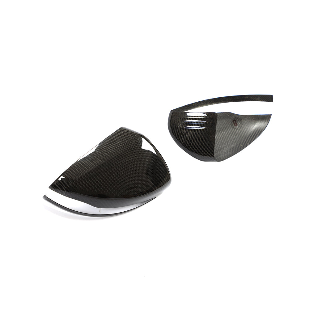 Carbon Fiber ADD ON Side Rearview Mirror Cap Cover Trim for RHD Mercedes Benz C/E/S class universal 15-19