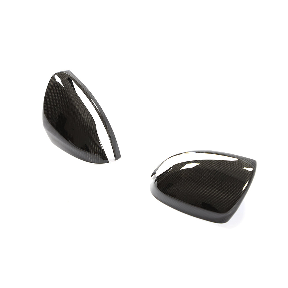 Carbon Fiber ADD ON Side Rearview Mirror Cap Cover Trim for RHD Mercedes Benz C/E/S class universal 15-19