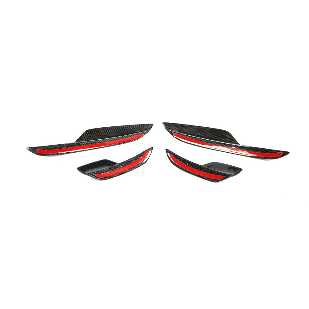 ST Style Carbon Fiber Front Canards for BMW 3 Series M3/E90/E92/E93 (2007–2013)