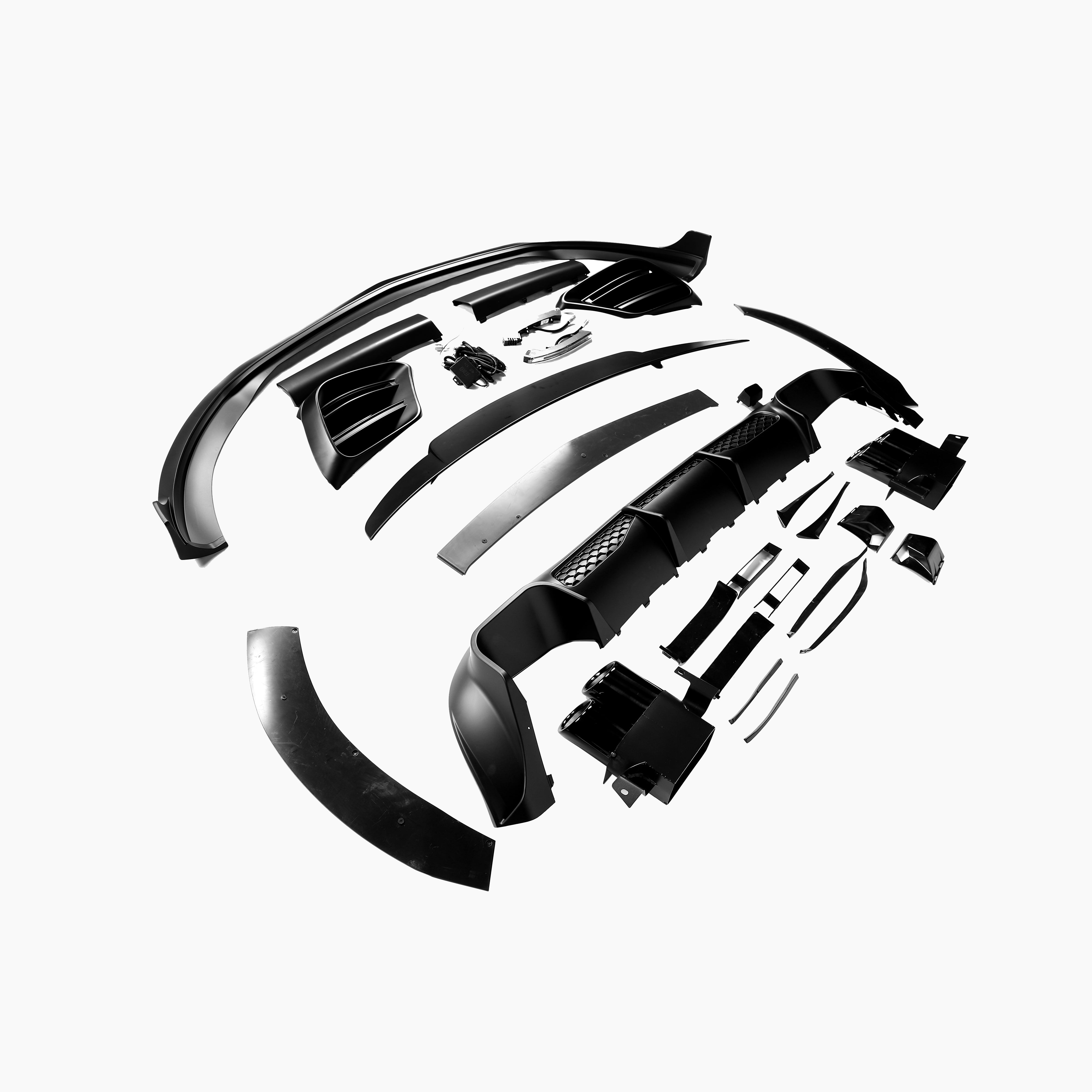 Matte Black Aero Kit for Mercedes Benz S-Class W223 (2021+)