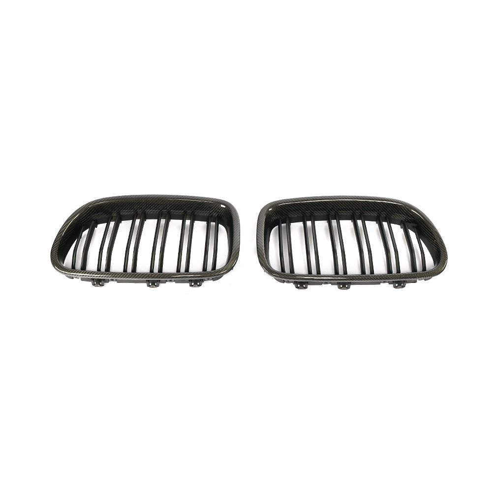ST Style Carbon Fiber Dual Slat Front Grille for BMW 5 Series F10/F11 (2010–2017)