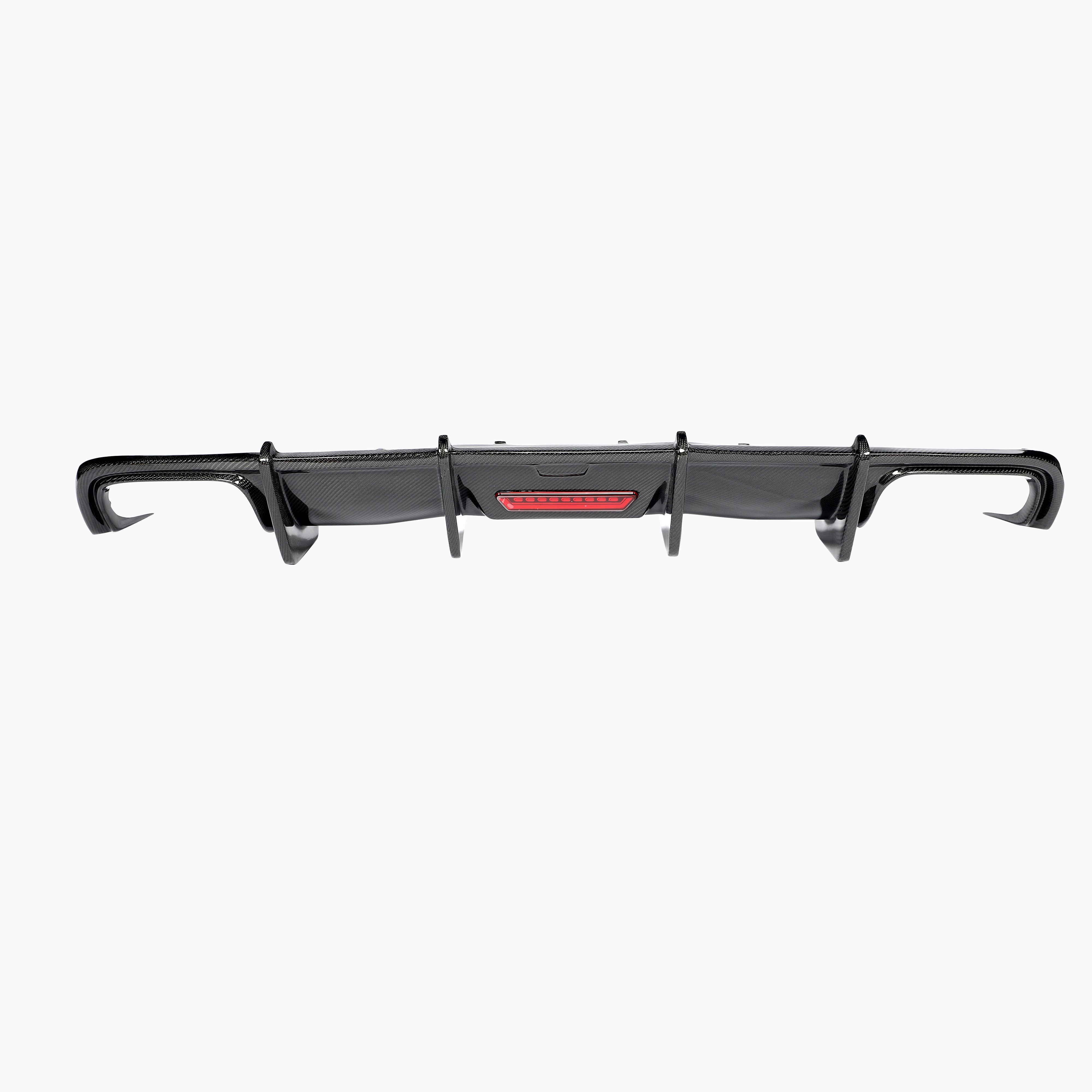 Kabul Style Carbon Fiber Rear Diffuser Dual Exhaust for Audi A4 B9 Pre-LCI (2016-2019)