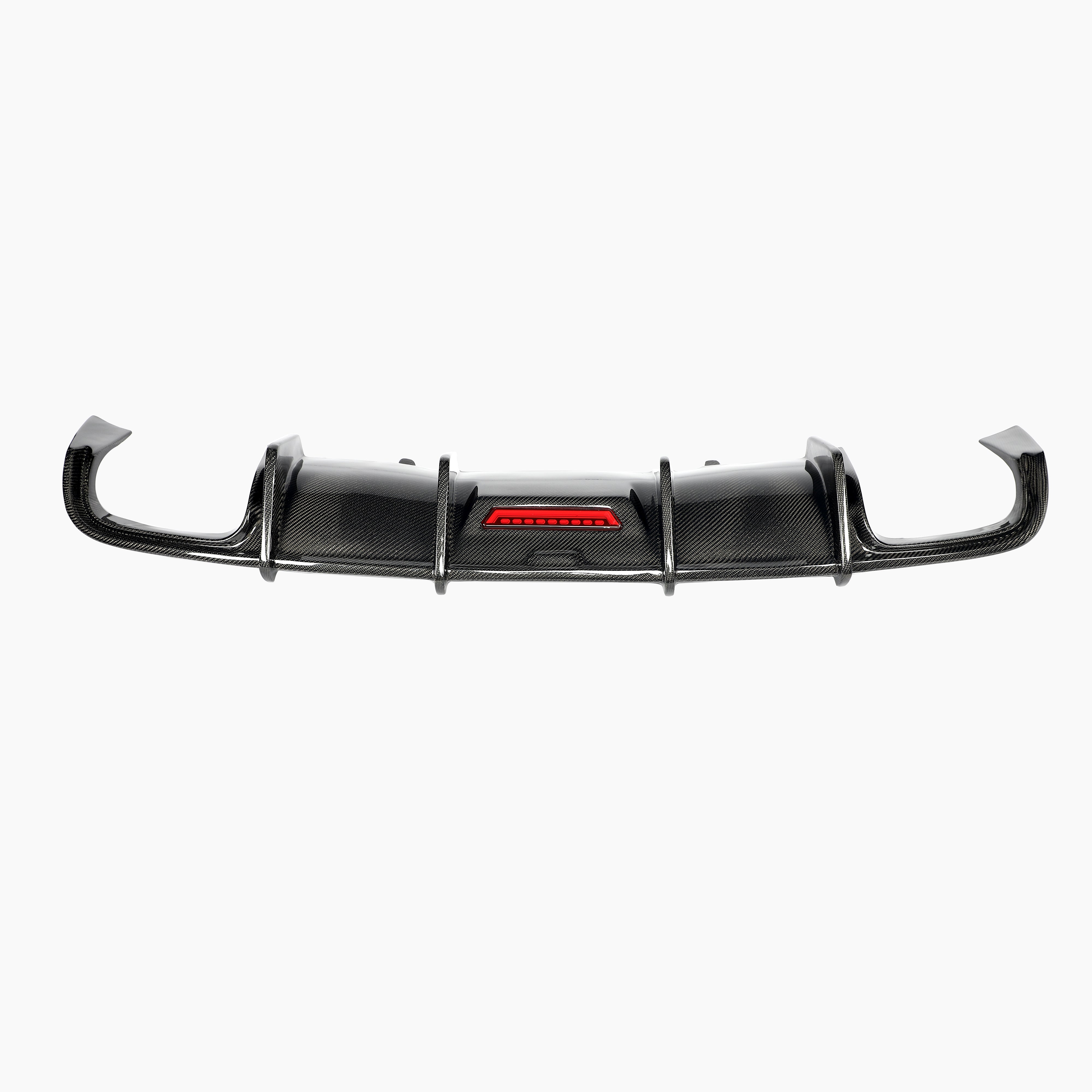 Kabul Style Carbon Fiber Rear Diffuser Dual Exhaust for Audi A4 B9 Pre-LCI (2016-2019)