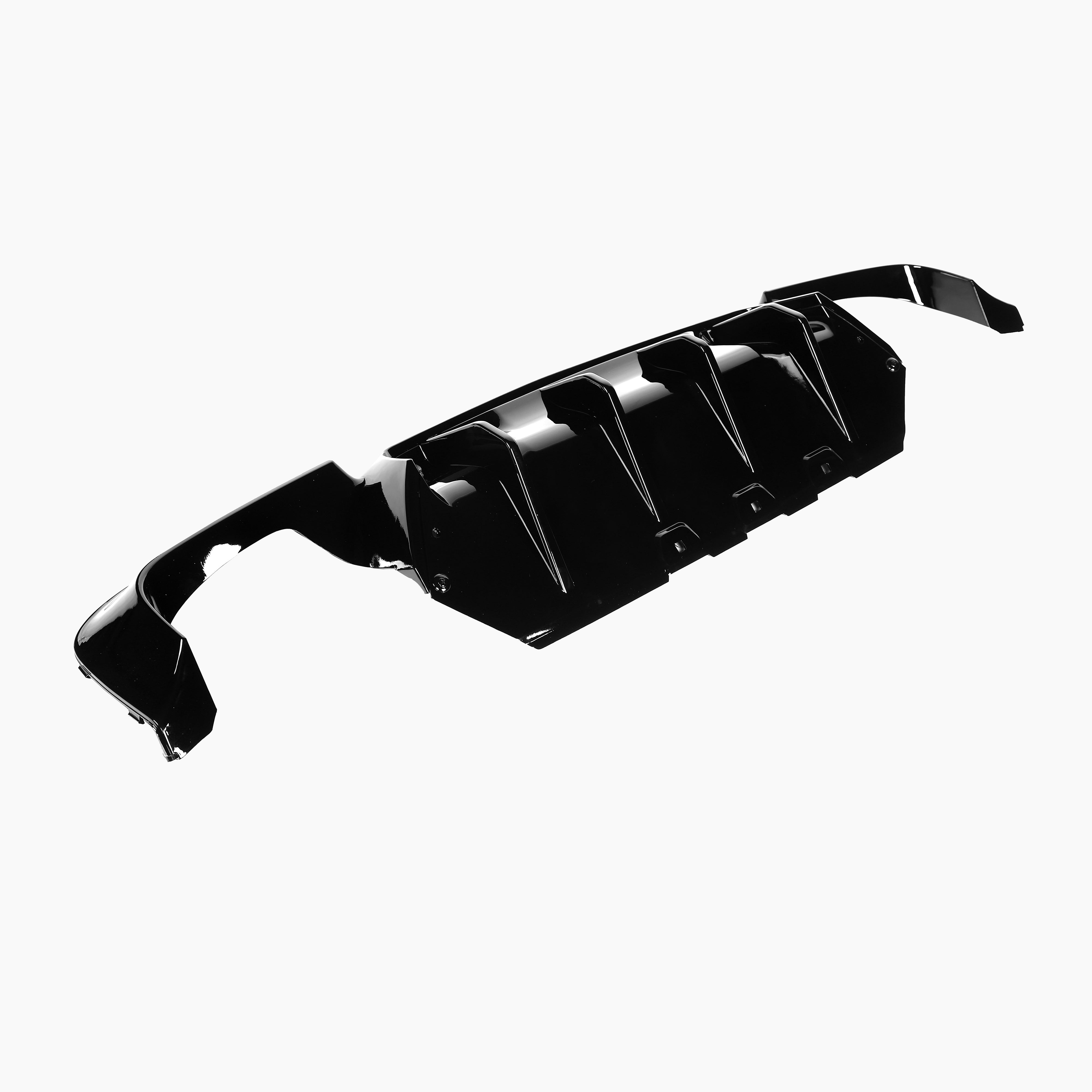 Gloss Black Diffuser for BMW 5 Series F10(2010-2017)(Double Dual Out)