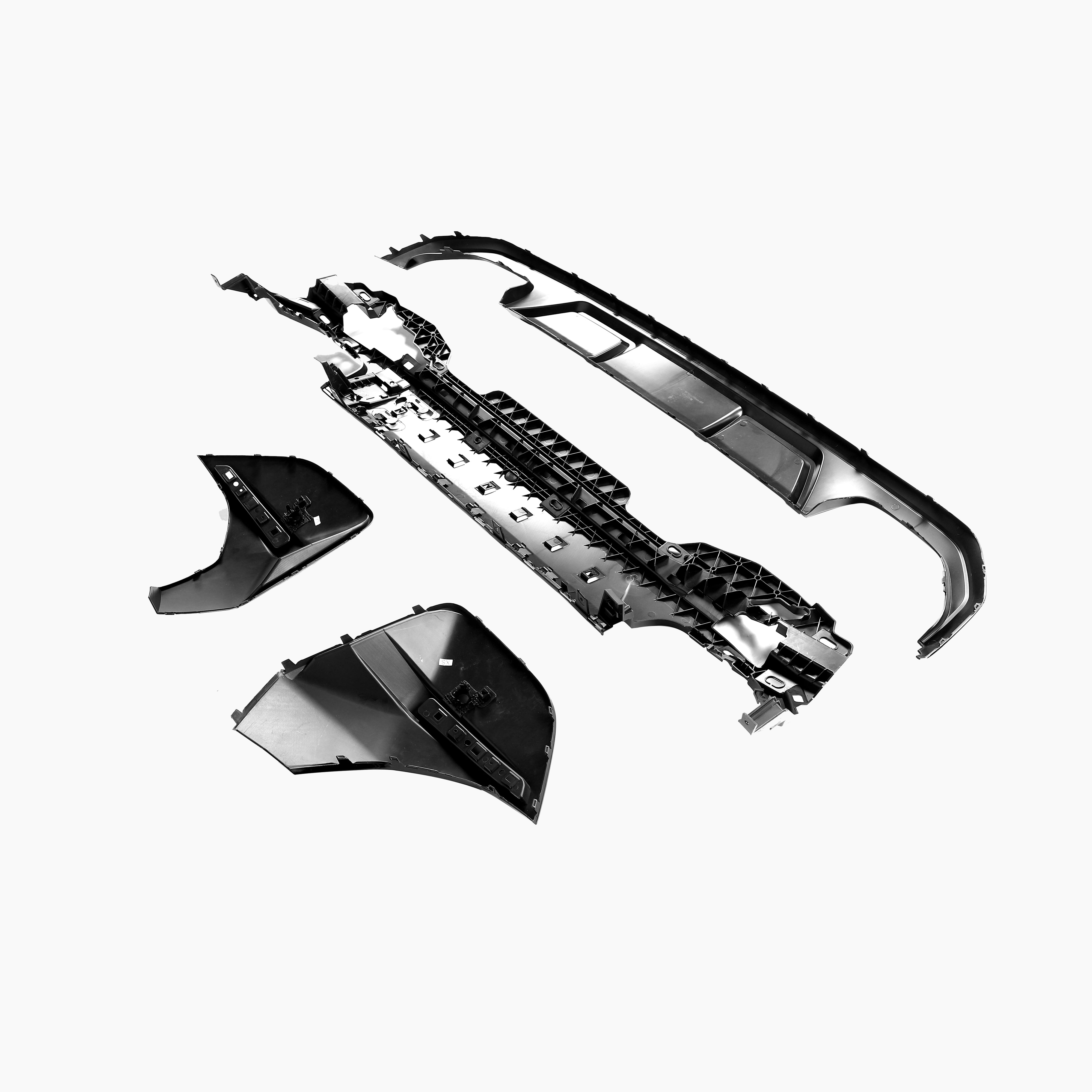 MP Style Gloss Black Diffuser for BMW 4 Series Gran G26(2021+)(Double Dual Out)