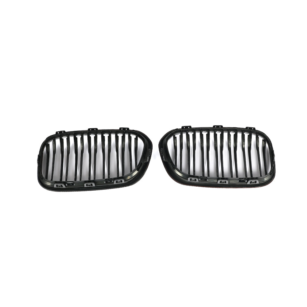 Matte Dual Slat Carbon Fiber Kidney Grille for BMW 1 Series F20, F21 LCI (2015-2019)