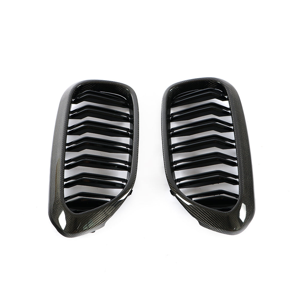 ST Style Gloss Black Dual Slat Front Grille for BMW 5 Series G30 G31, F90 M5 Pre-LCI (2017–2020)