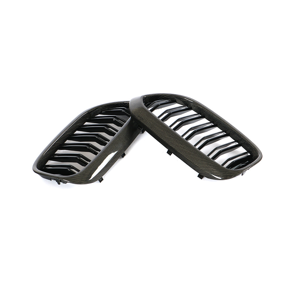 ST Style Gloss Black Dual Slat Front Grille for BMW 5 Series G30 G31, F90 M5 Pre-LCI (2017–2020)