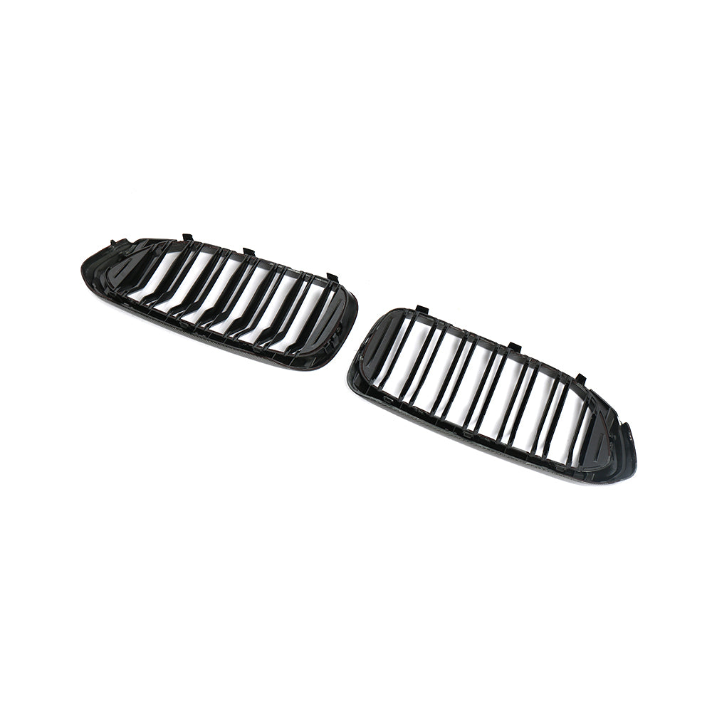 ST Style Gloss Black Dual Slat Front Grille for BMW 5 Series G30 G31, F90 M5 Pre-LCI (2017–2020)
