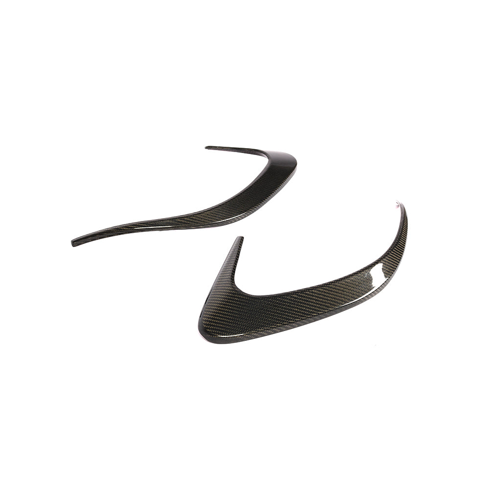 ST Style Carbon Fiber Rear Splitter Canards for Mercedes-Benz CLS C257 Pre‑Facelift (2018–2020)
