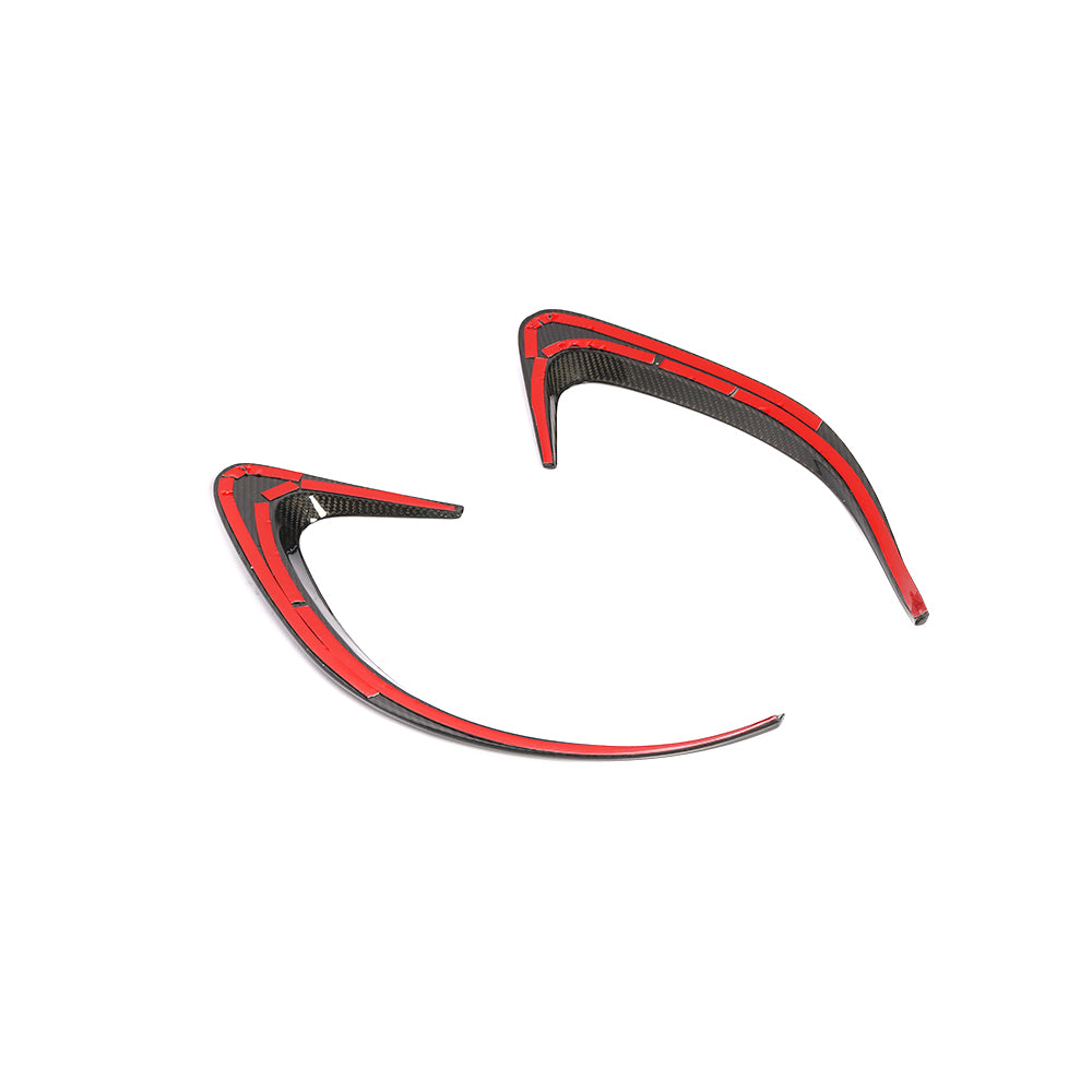 ST Style Carbon Fiber Rear Splitter Canards for Mercedes-Benz CLS C257 Pre‑Facelift (2018–2020)