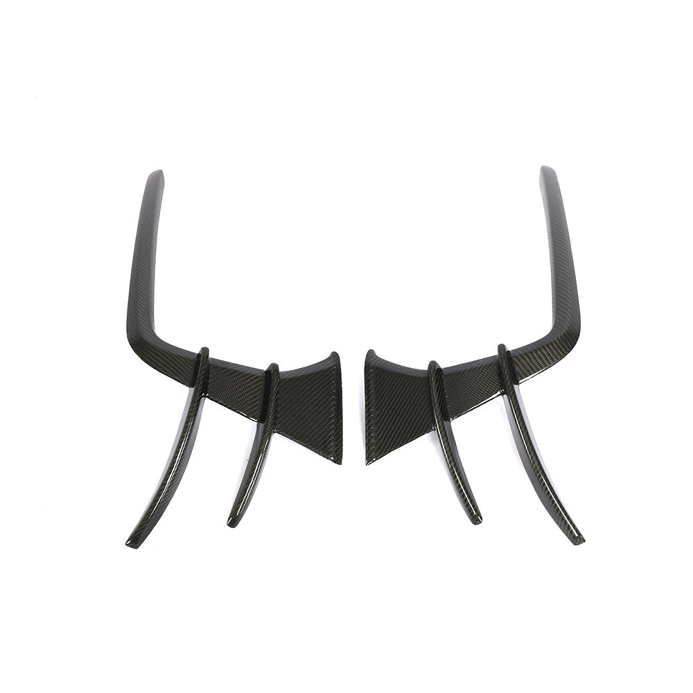 ST Style Carbon Fiber Front Canards For Audi A7 Sline / S7 C8 (2019–2024)