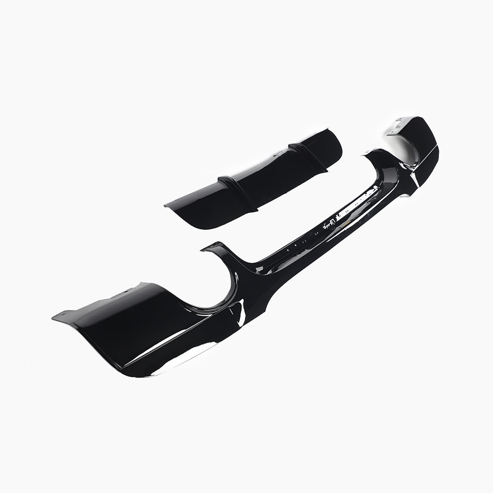 MP Style Gloss Black Diffuser for BMW 3 Series E90 (2005-2008)(Double Single Out)