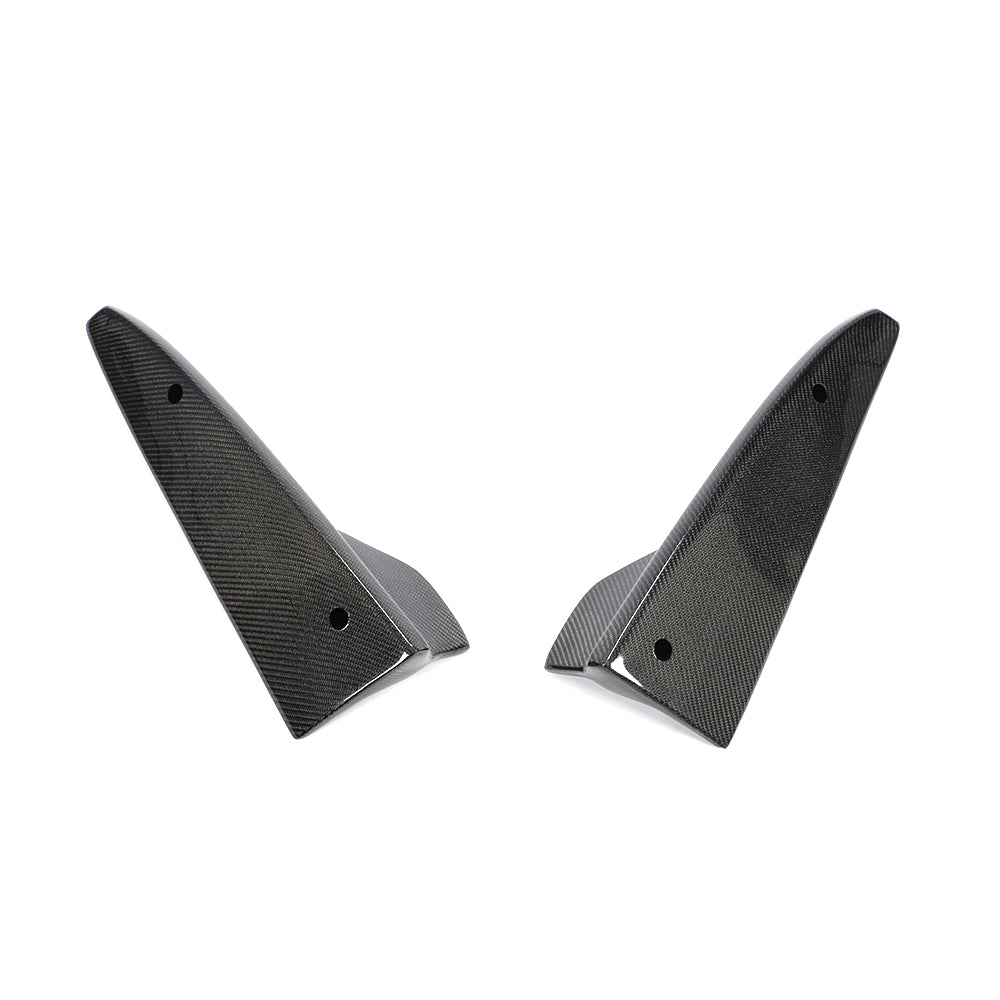 Carbon Fiber Rear Bumper Lip Splitters Aprons Flaps for Mercedes Benz C class W205 C63 AMG sedan (2014-2018)