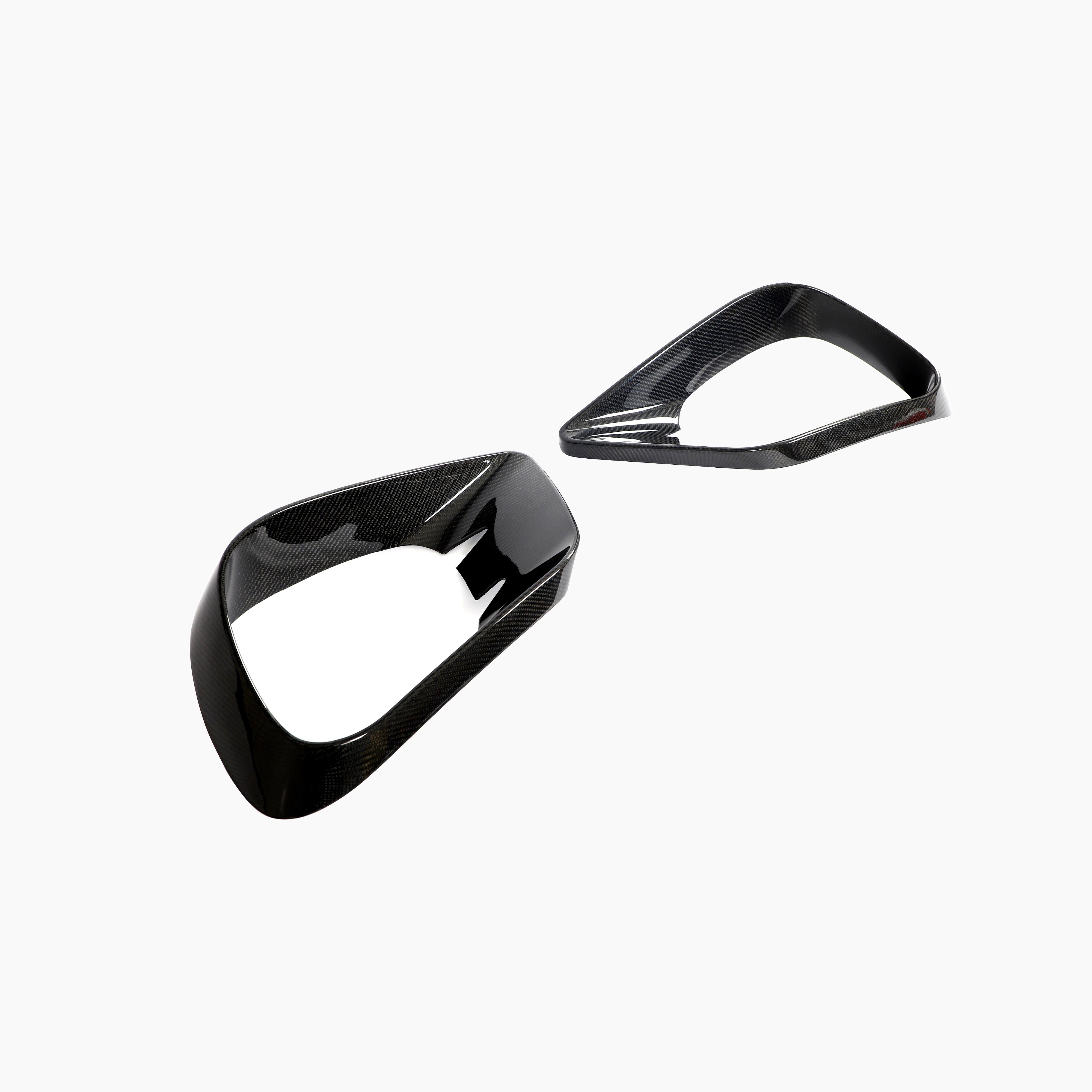 ST Style Carbon Fiber Fog Lamp Covers for Mercedes Benz E-Class C238 Pre-Facelift Coupe (2017-2020)