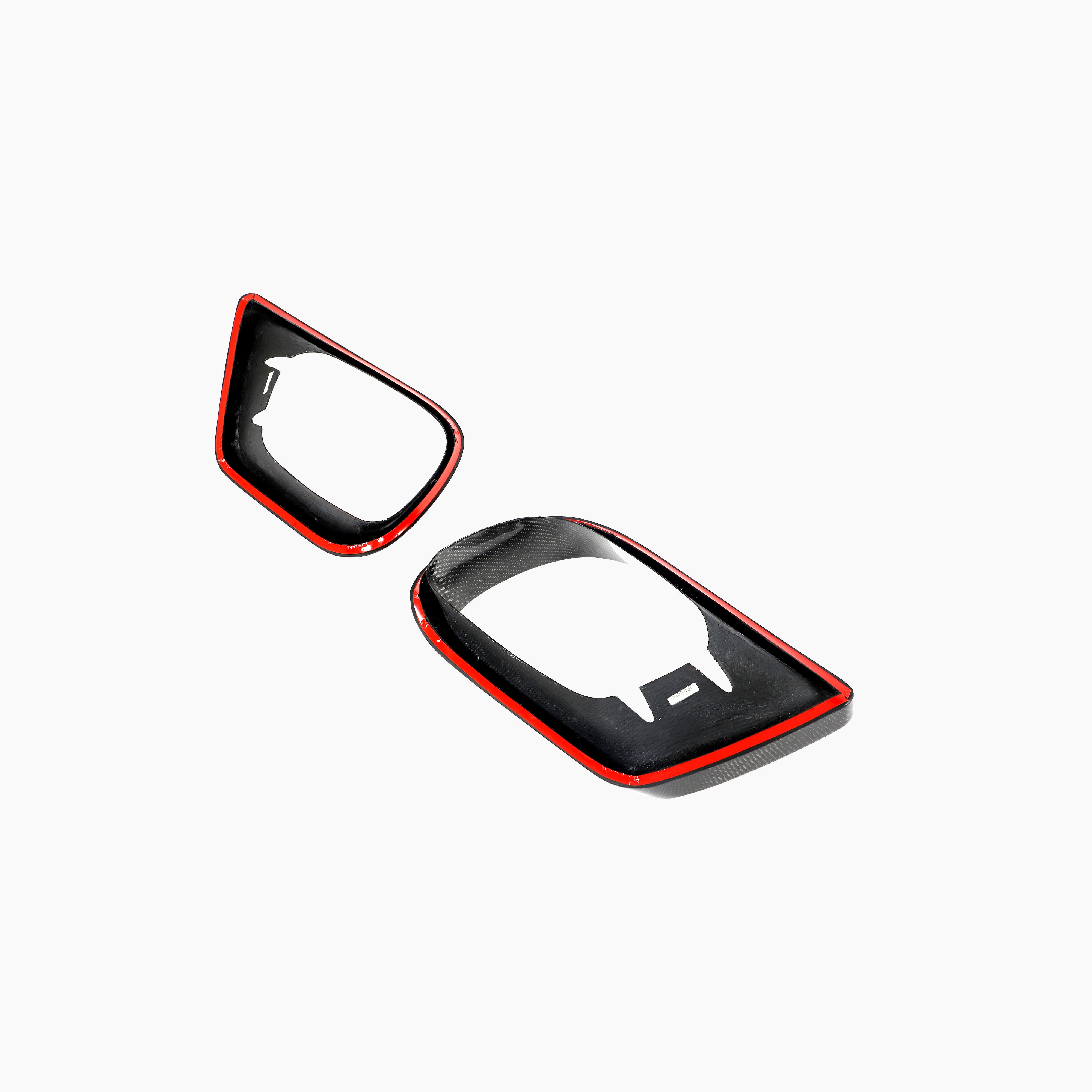 ST Style Carbon Fiber Fog Lamp Covers for Mercedes Benz E-Class C238 Pre-Facelift Coupe (2017-2020)