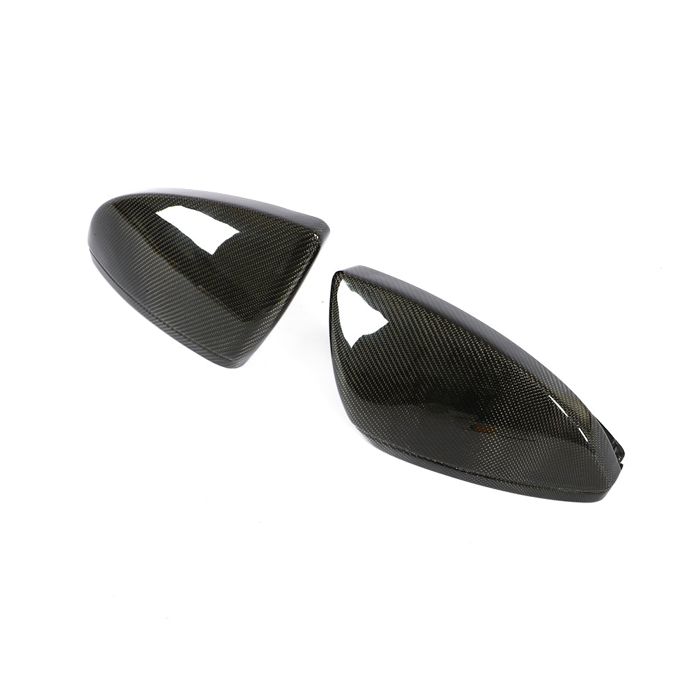 Carbon Fiber Mirror Cover Caps for AUDI A6/A7 (2019-2024)(Without Lane Assist)