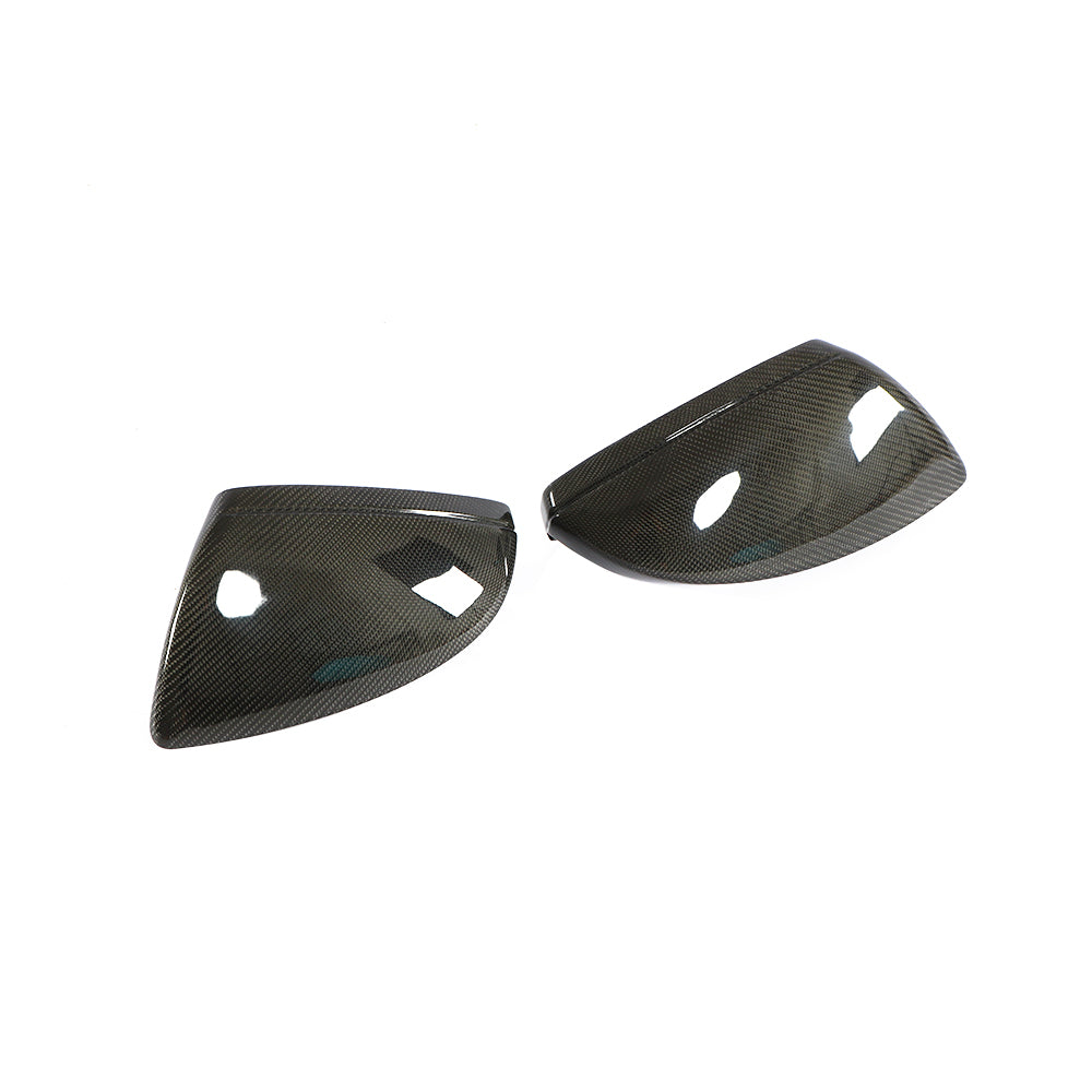 Carbon Fiber Mirror Cover Caps for AUDI A6/A7 (2019-2024)(Without Lane Assist)