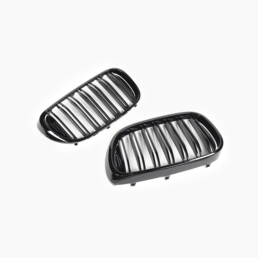 Dual Slat Gloss Black Front Grille for BMW 7 Series G11 Pre-LCI (2015–2019)