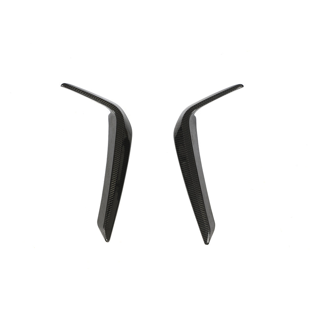 ST Style Carbon Fiber Front Canards for BMW 5 Series G30, G31 Pre-LCI Sedan M Sport (2017–2020)