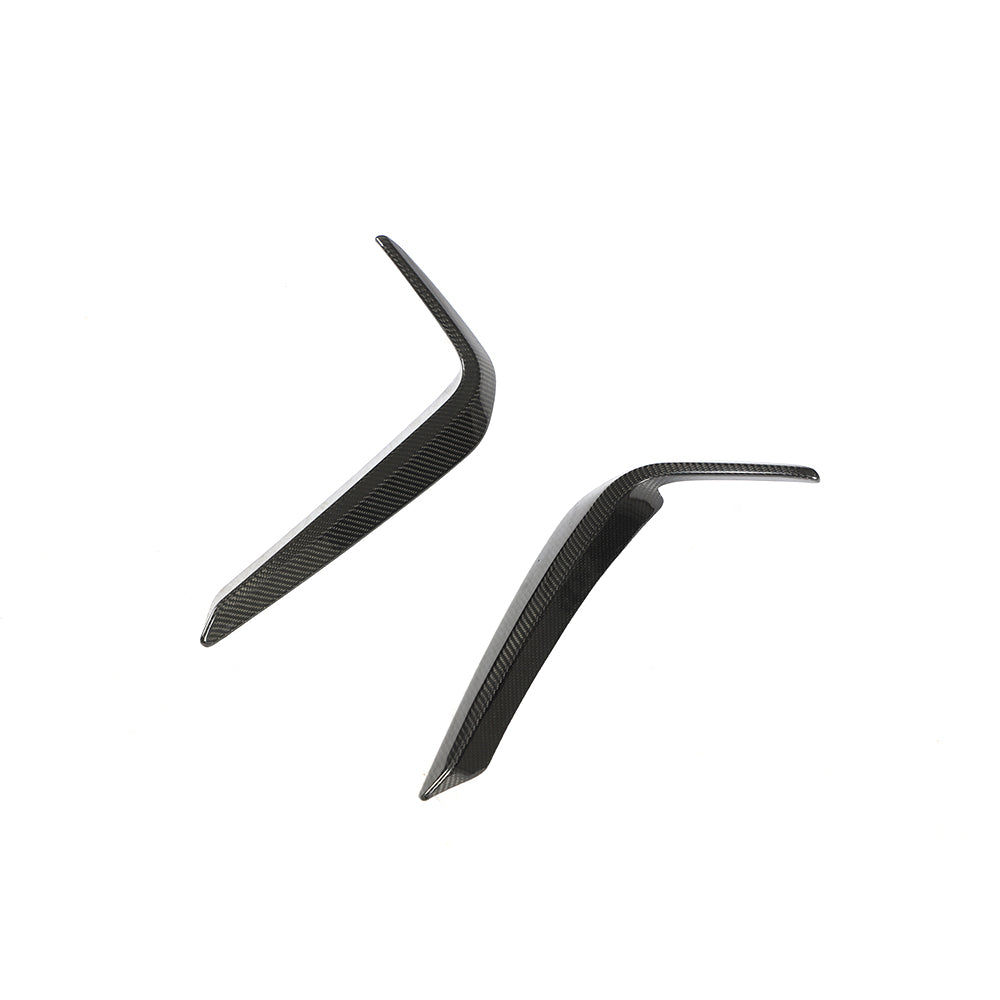 ST Style Carbon Fiber Front Canards for BMW 5 Series G30, G31 Pre-LCI Sedan M Sport (2017–2020)