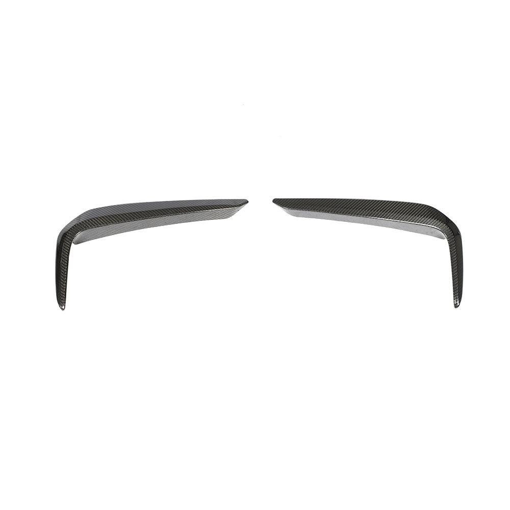 ST Style Carbon Fiber Front Canards for BMW 5 Series G30, G31 Pre-LCI Sedan M Sport (2017–2020)