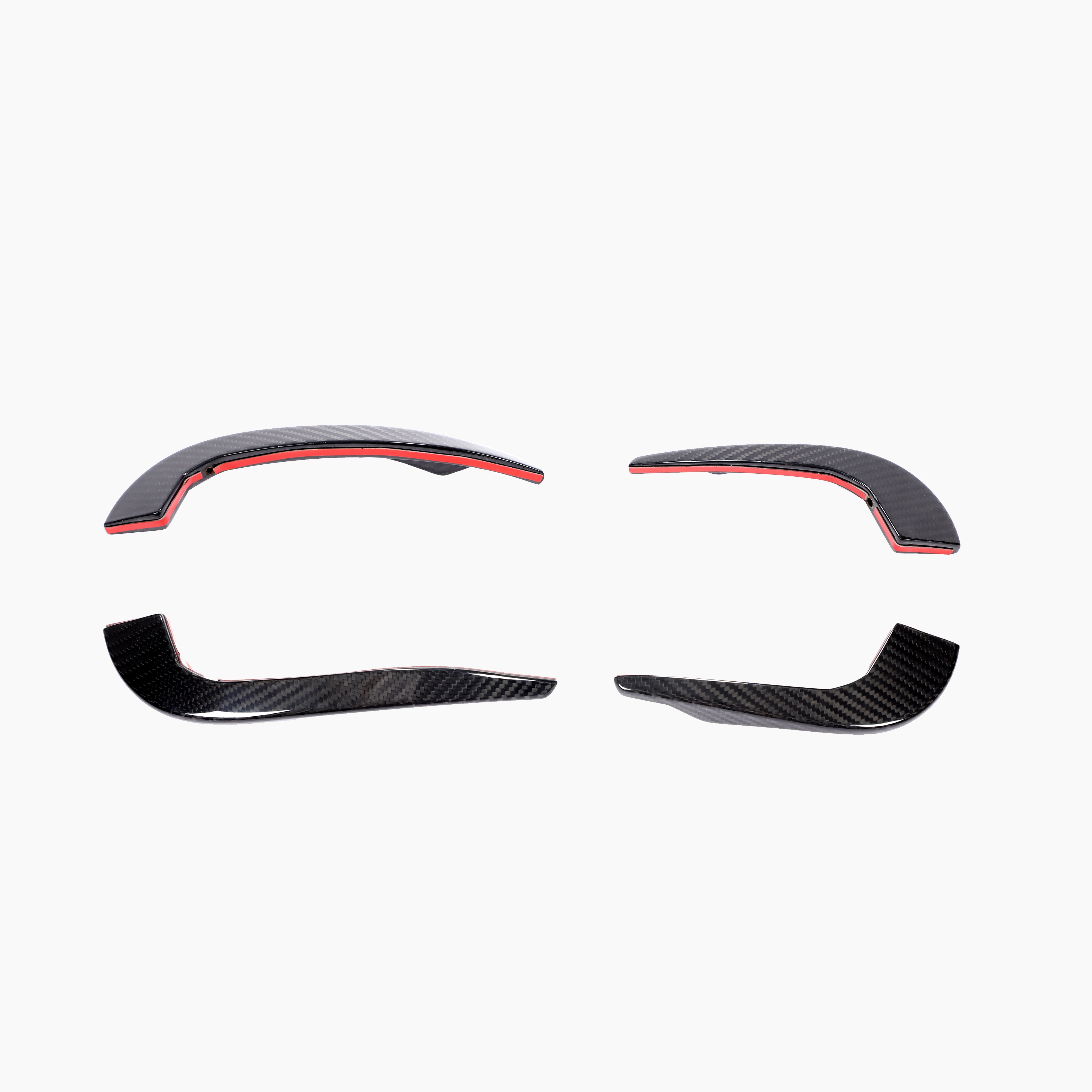 ST Style Carbon Fiber Front Bumper Fins for Audi RS3 8.5V LCI (2017-2020)