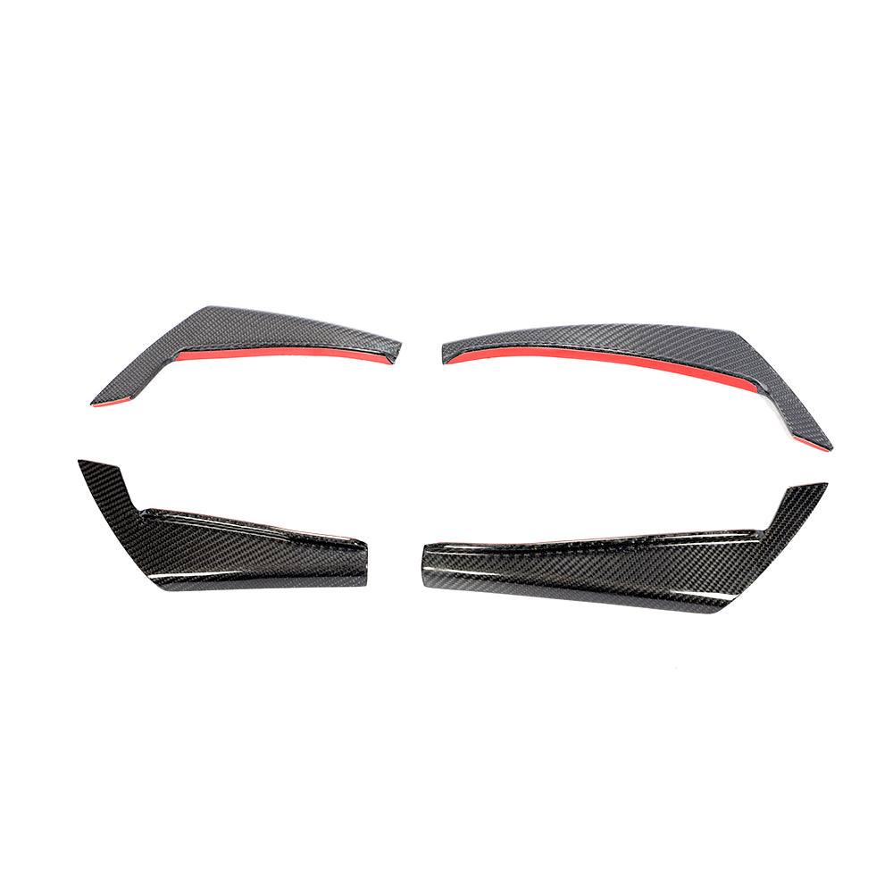 ST Style Carbon Fiber Front Canards For Audi A4 B9 Pre-LCl (2016-2019)