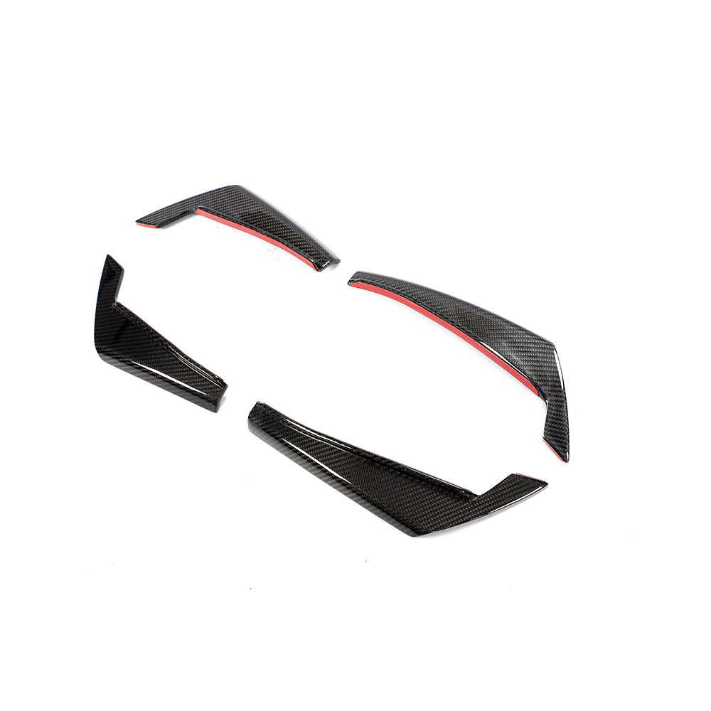 ST Style Carbon Fiber Front Canards For Audi A4 B9 Pre-LCl (2016-2019)