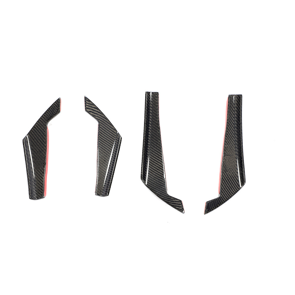 ST Style Carbon Fiber Front Canards For Audi A4 B9 Pre-LCl (2016-2019)