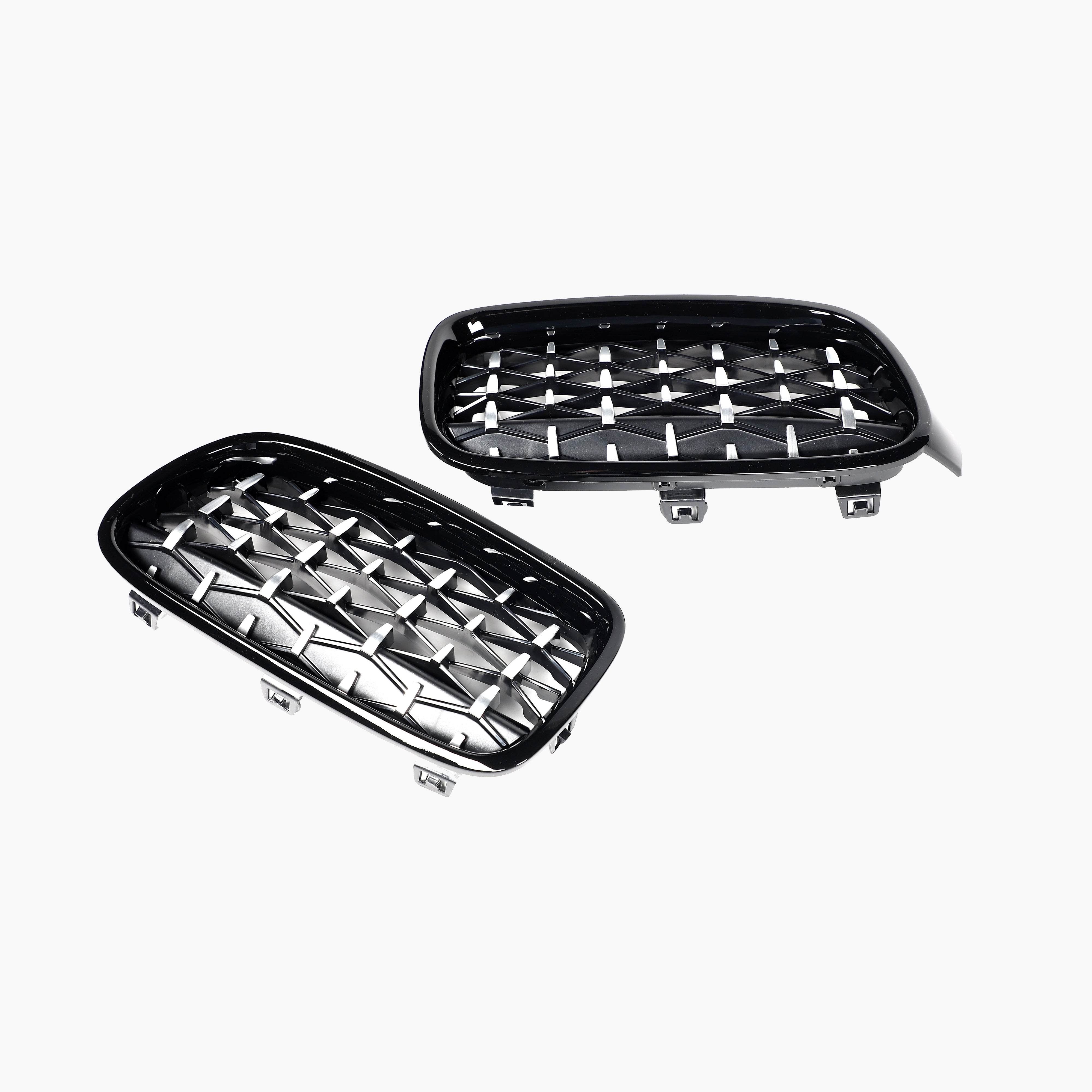 Gloss Black Chrome Diamond Grill for BMW 3 Series F30(2012-2019)