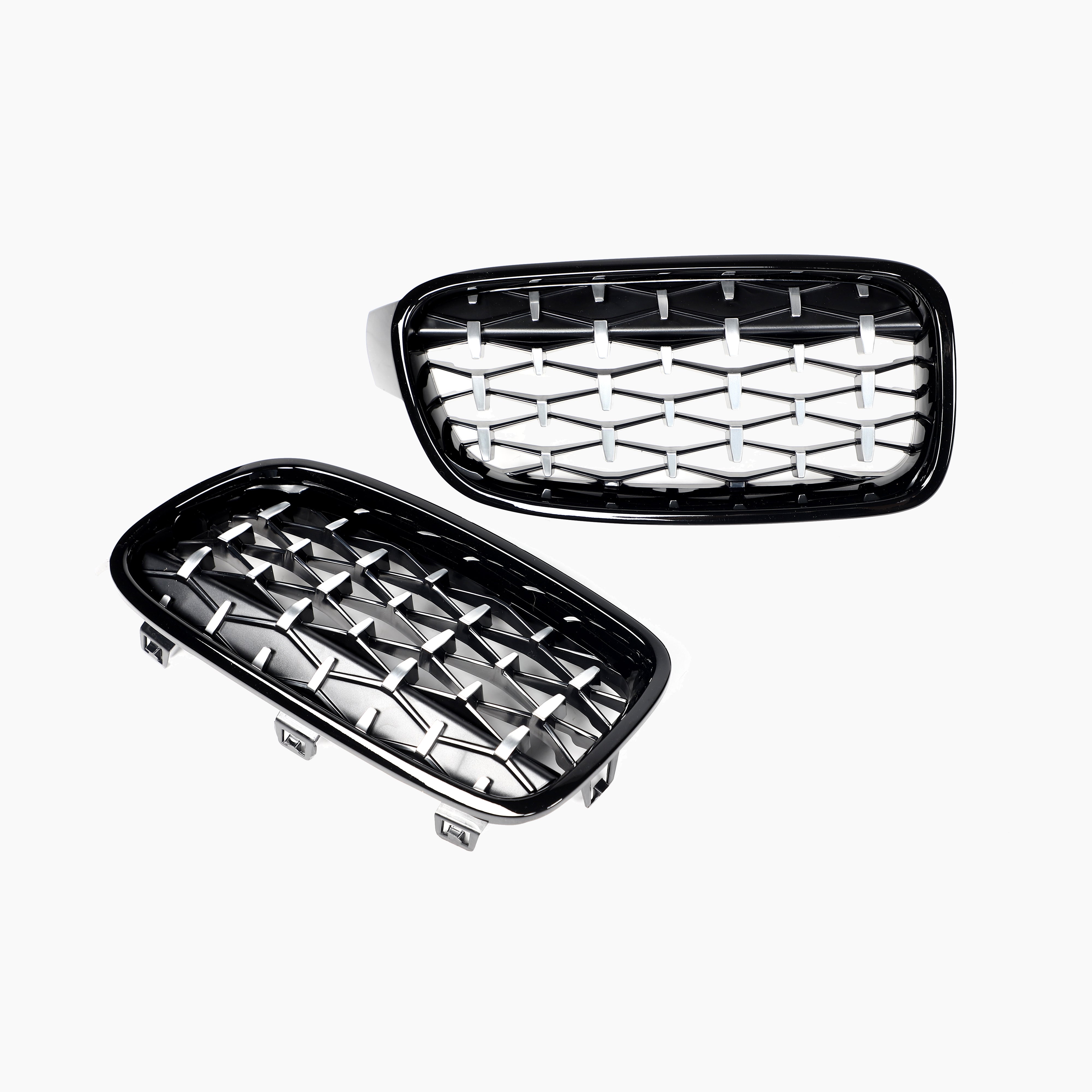 Gloss Black Chrome Diamond Grill for BMW 3 Series F30(2012-2019)