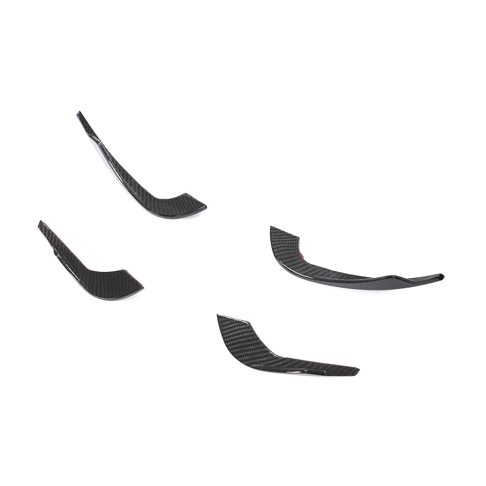 ST Style Carbon Fiber Front Canards For Audi A4 / S4 B9 Pre-LCl