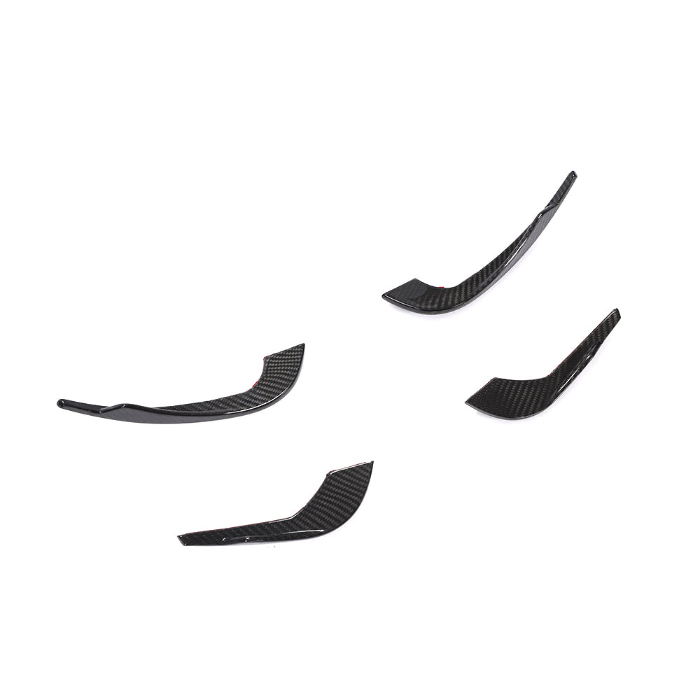 ST Style Carbon Fiber Front Canards For Audi A4 / S4 B9 Pre-LCl