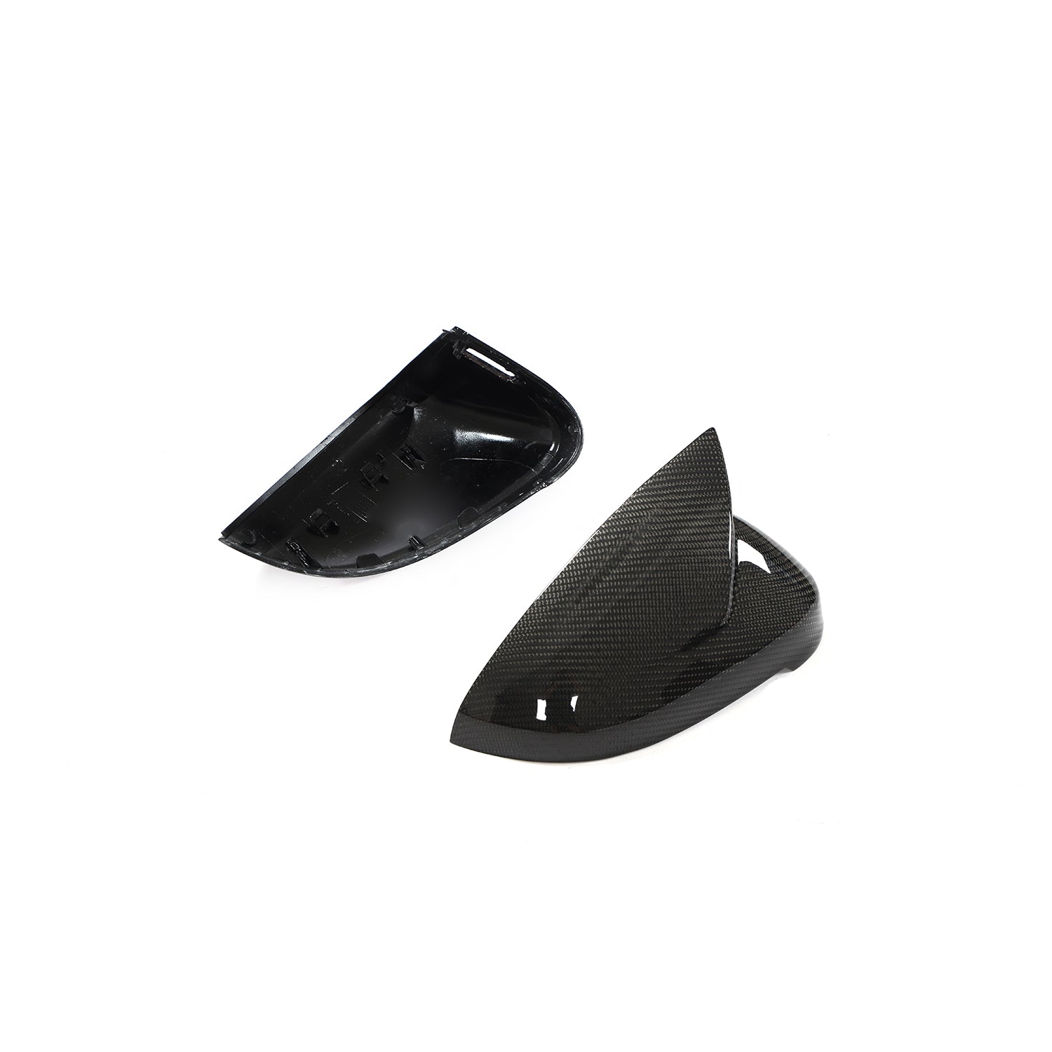 ST Style Carbon Fiber Mirror Caps for Audi A4 / S4 B9 B9.5 (2016-2023) RS4 LCI B9.5 (2019-2024) (With Lane Assist)