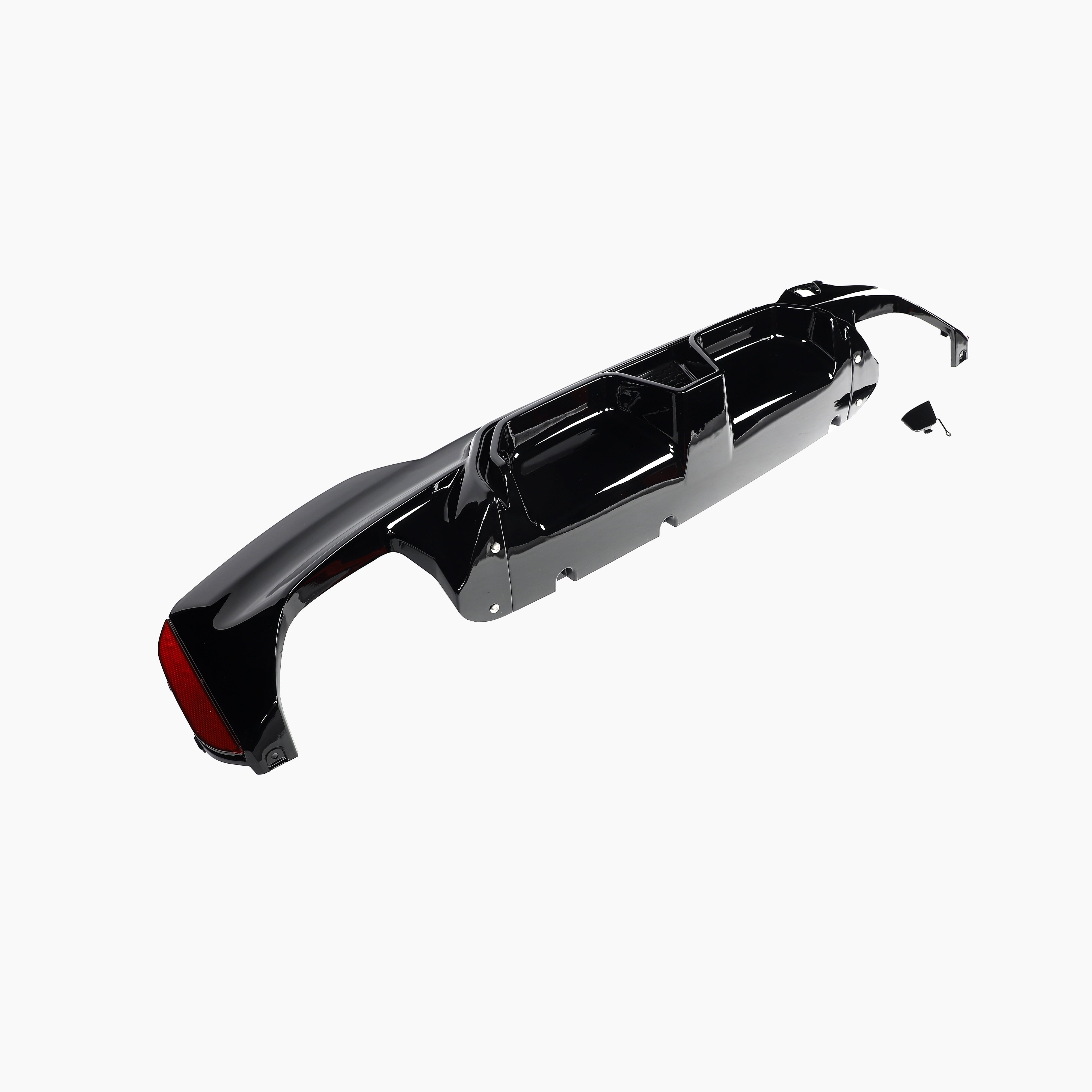 CS Style Gloss Black Diffuser for BMW 5 Series G30(2017-2023)(Double Dual Out)