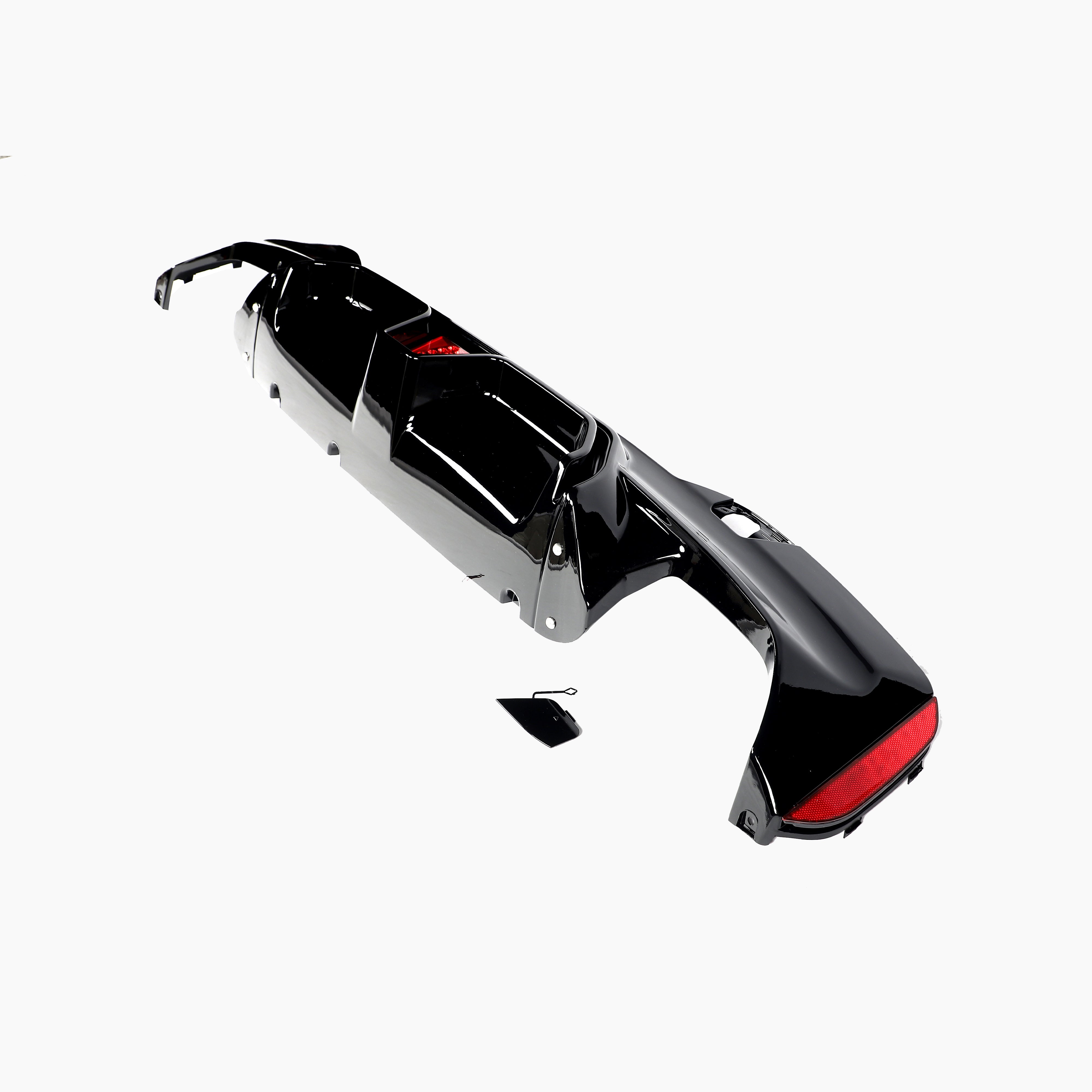 CS Style Gloss Black LED Diffuser for BMW 5 Series G30(2017-2023)(Double Dual Out)