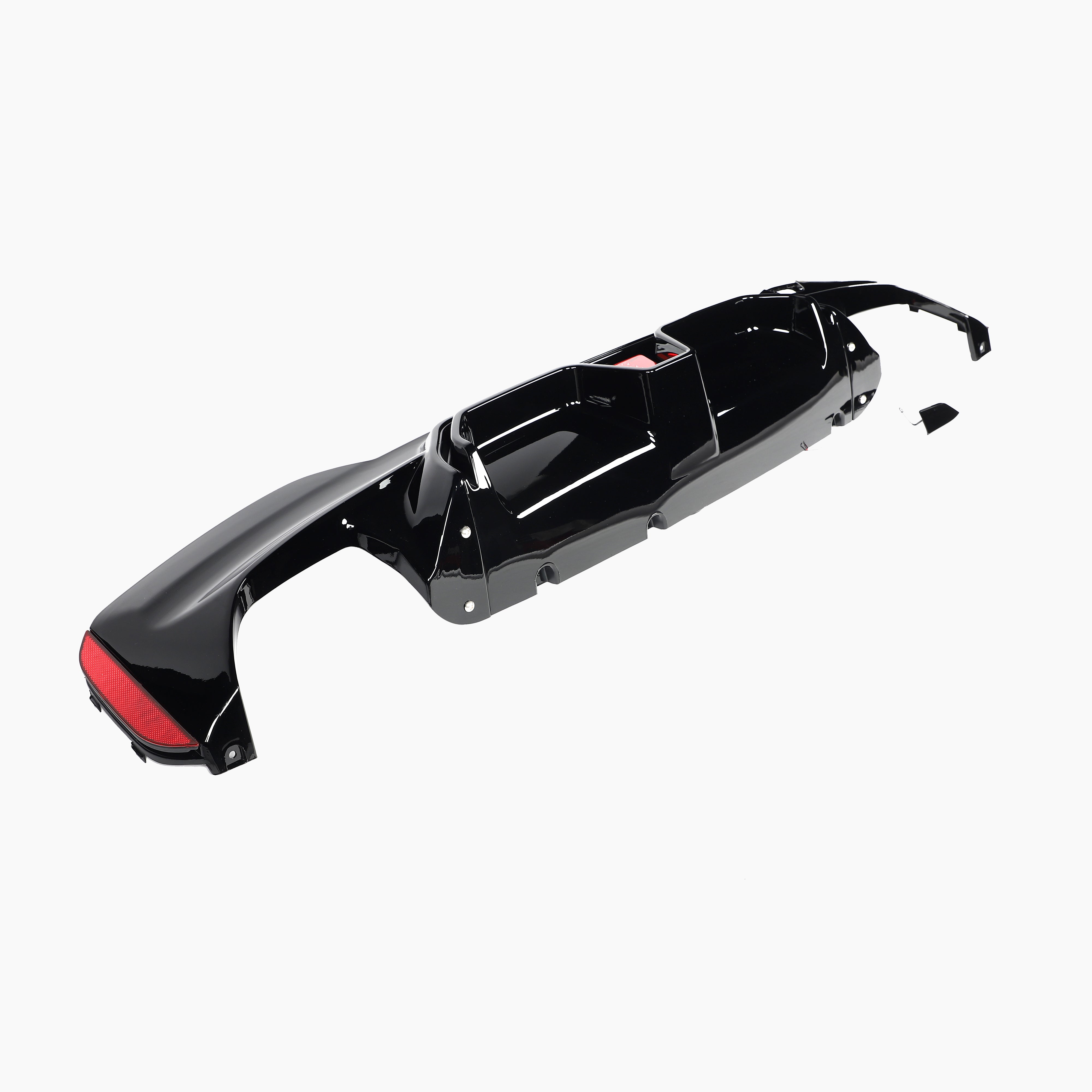 CS Style Gloss Black LED Diffuser for BMW 5 Series G30(2017-2023)(Double Dual Out)