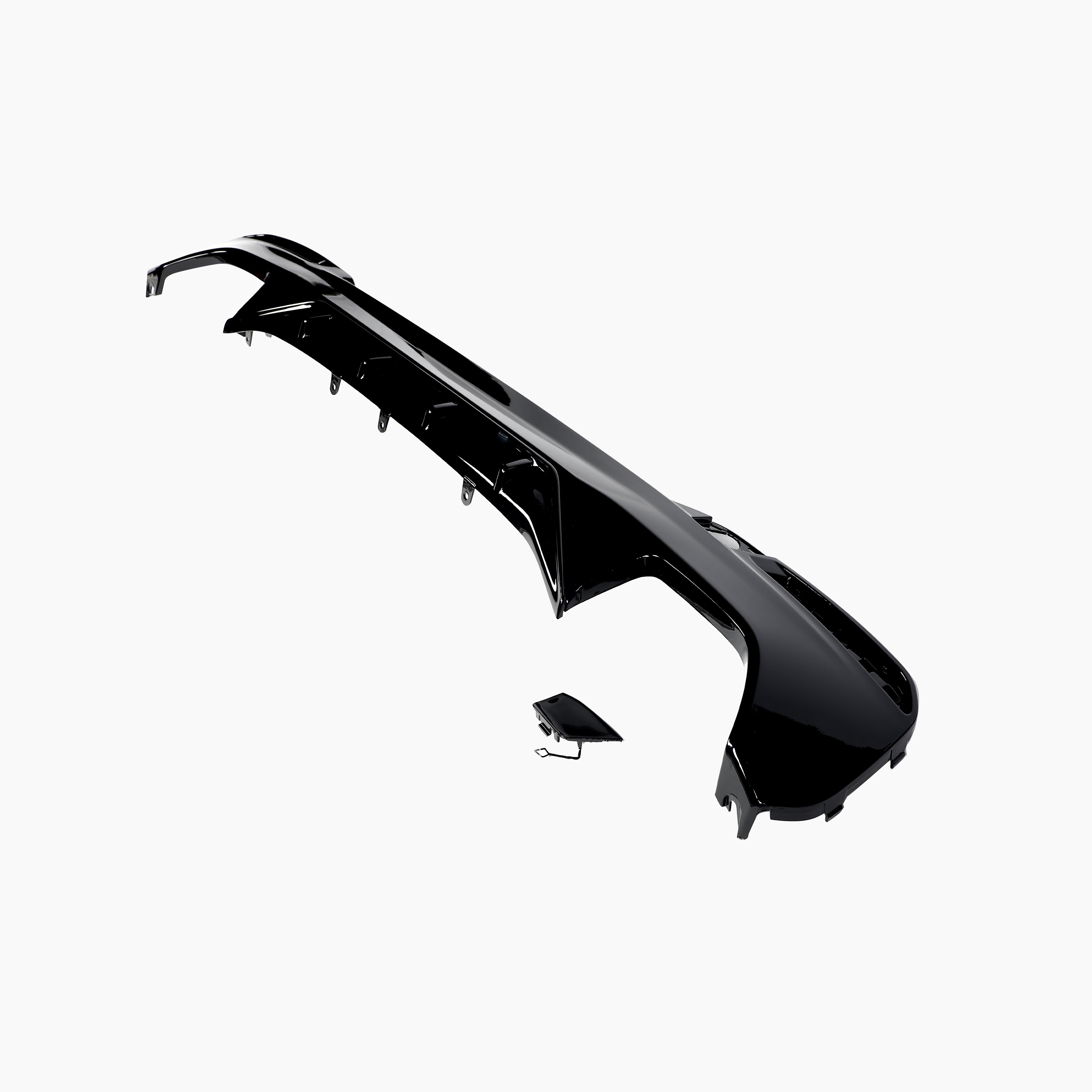 MP Style Gloss Black Small Version Diffuser for BMW 5 Series G30(2017-2023)(Double Dual Out)
