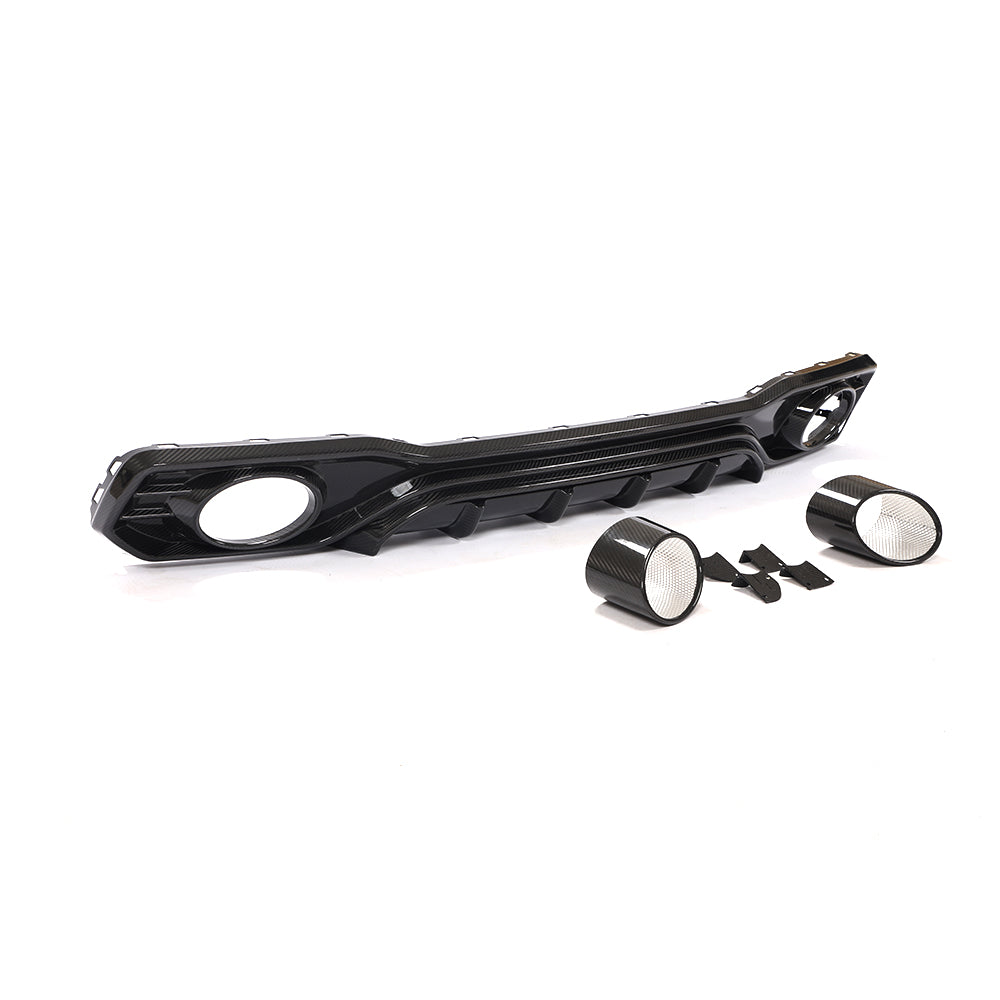 ST Style Carbon Fiber Rear Diffuser for AUdi A7 Sline / S7 C8 (2019–2024)