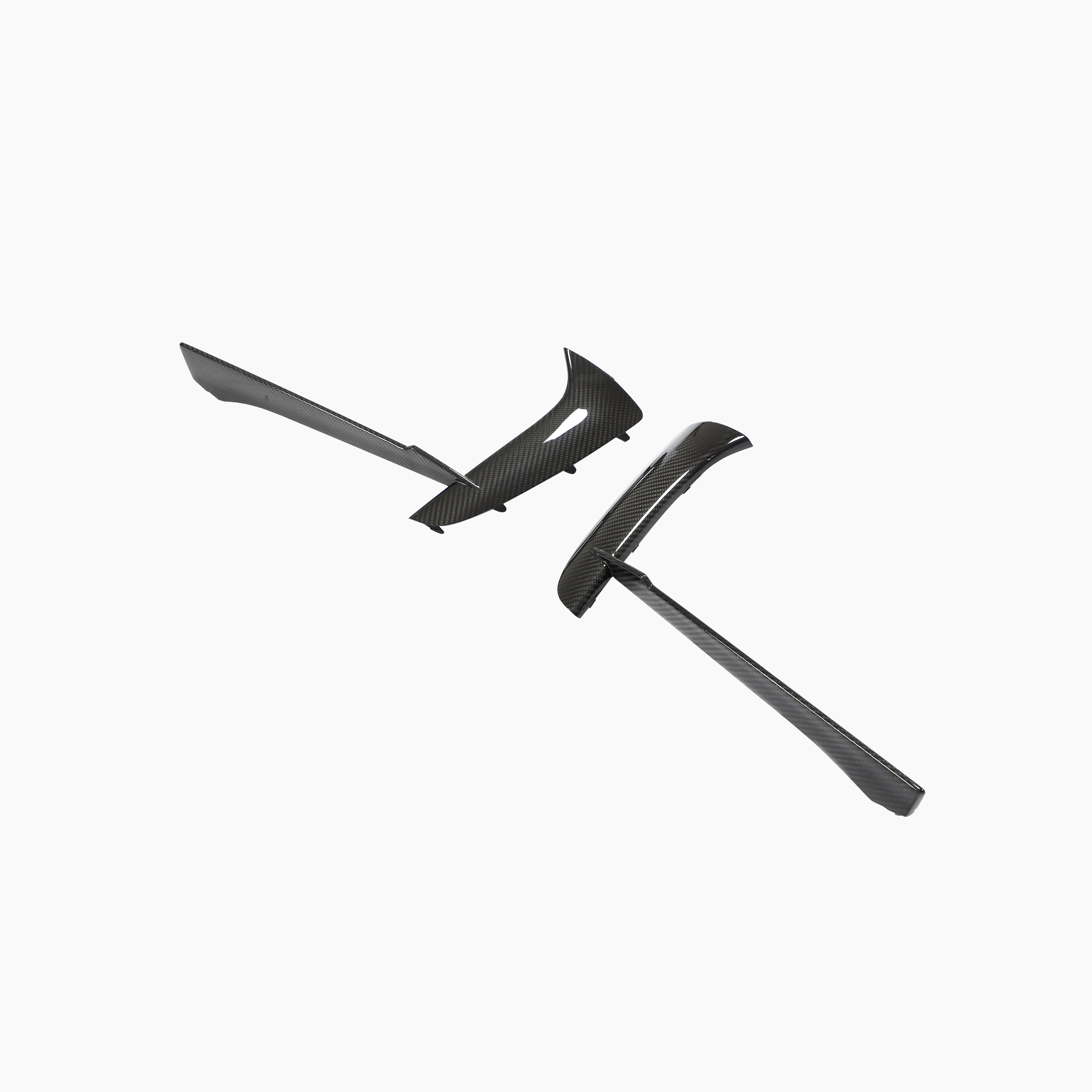 Chevrolet Corvette C8 2020-2022 Front Bumper Canards Replacement Style Carbon Fiber