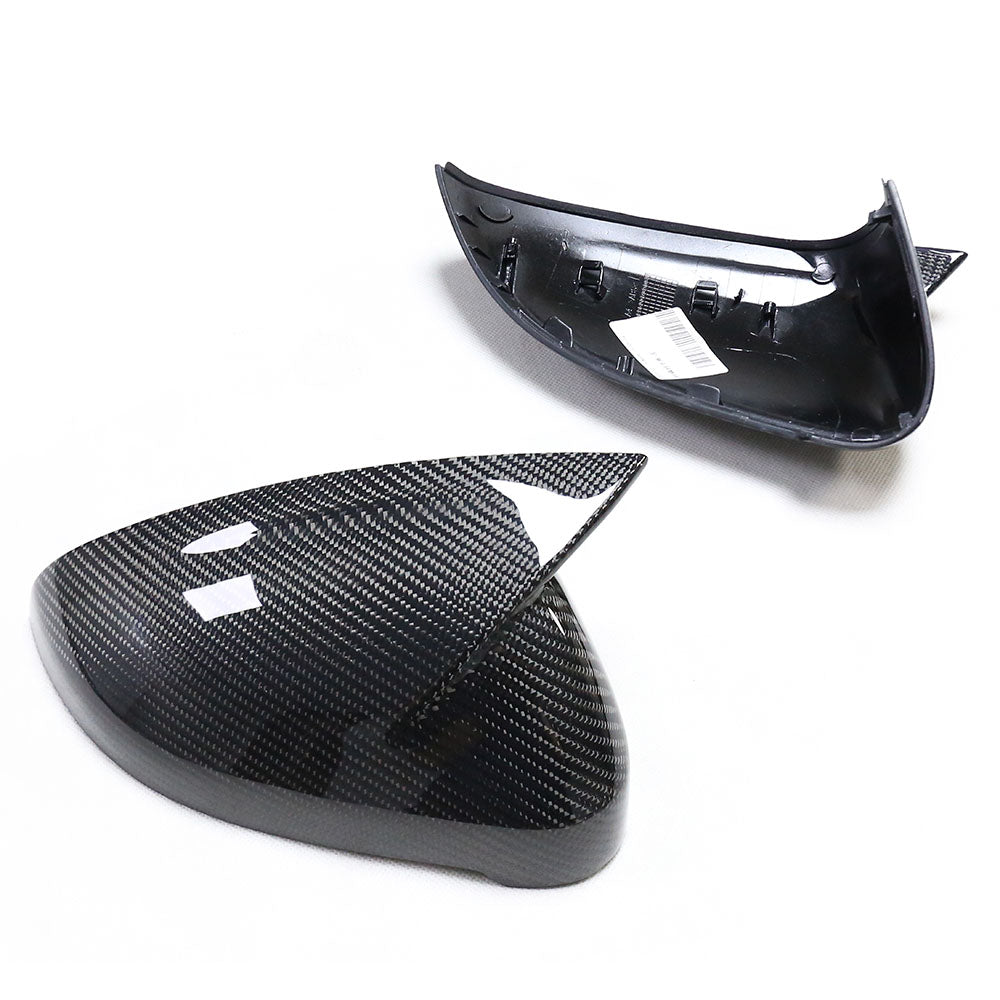ST Style Carbon Fiber Mirror Caps for Audi A4 / S4 B9 B9.5 (2016-2023) RS4 LCI B9.5 (2019-2024) (Without Lane Assist)