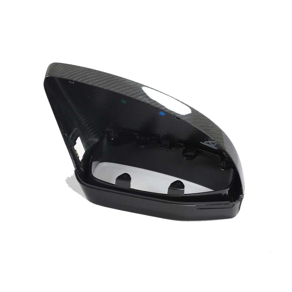 ST Style Carbon Fiber Mirror Caps for Audi A6/S6/RS6 A7/S7/RS7 C8 (2019-2024) (With Lane Assist)