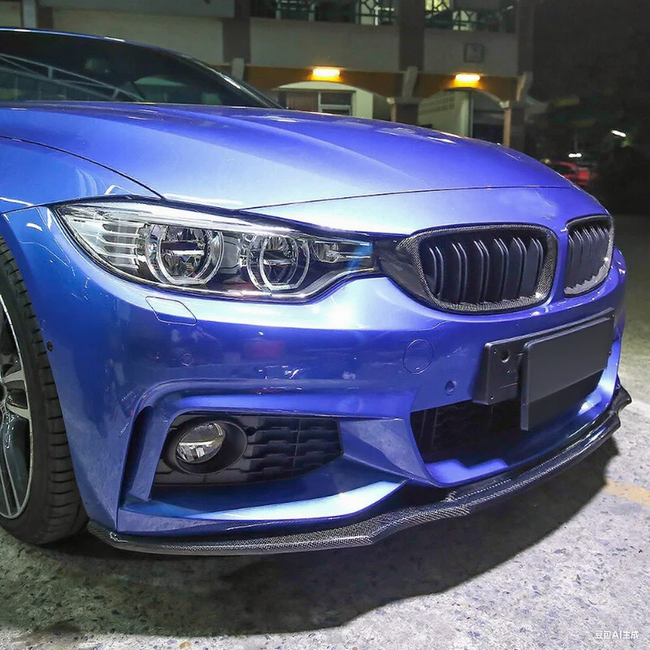 Dual Slat Carbon Fiber Front Grille for BMW 4 Series M3 M4 F80/F82/F83/F32/F33/F36 (2014-2020)