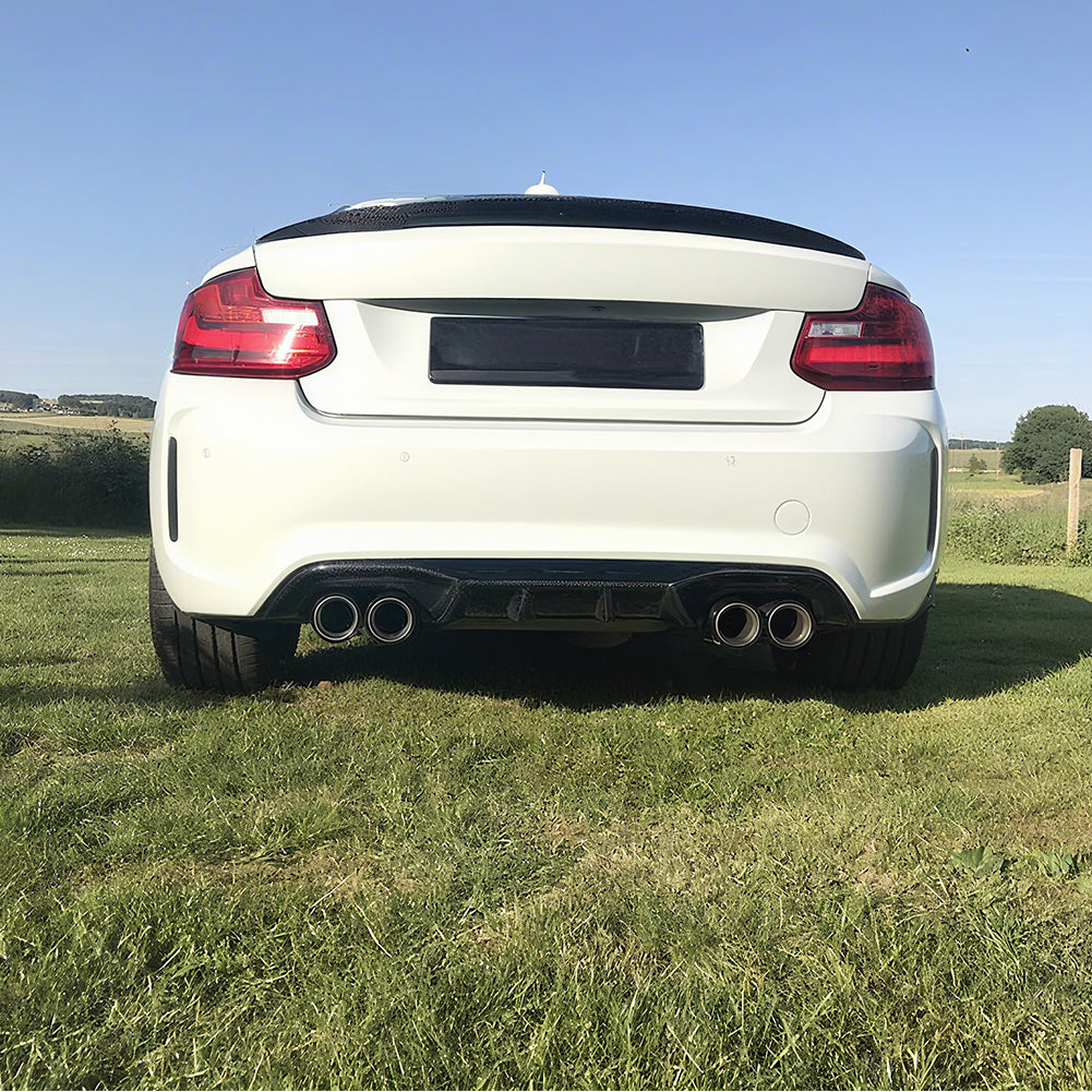 Performance Style Carbon Fiber Rear Diffuser for BMW M2 F87 Coupe (2016-2018)